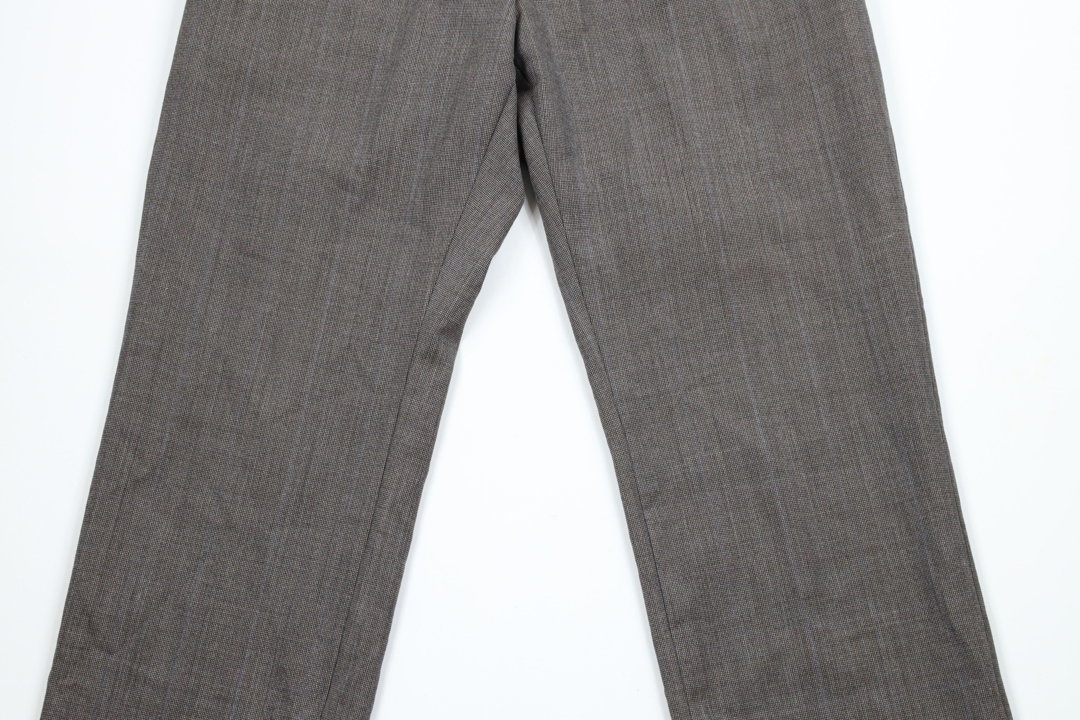 Banana Republic × Vintage Banana Republic Fit Wool Wide Leg Chino Pants Trousers Brown Size US 33 - 3 Thumbnail