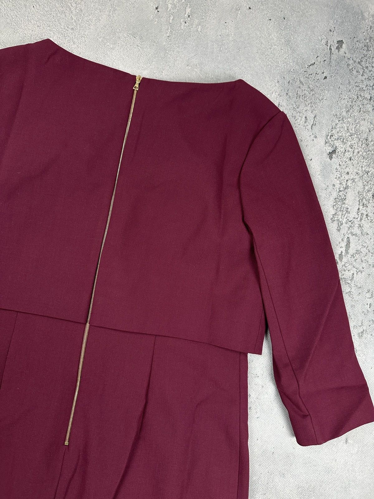 Other The Fold London Northcote Plum Midi Dress Minimal Luxury Lux Size L / US 10 / IT 46 - 5 Thumbnail