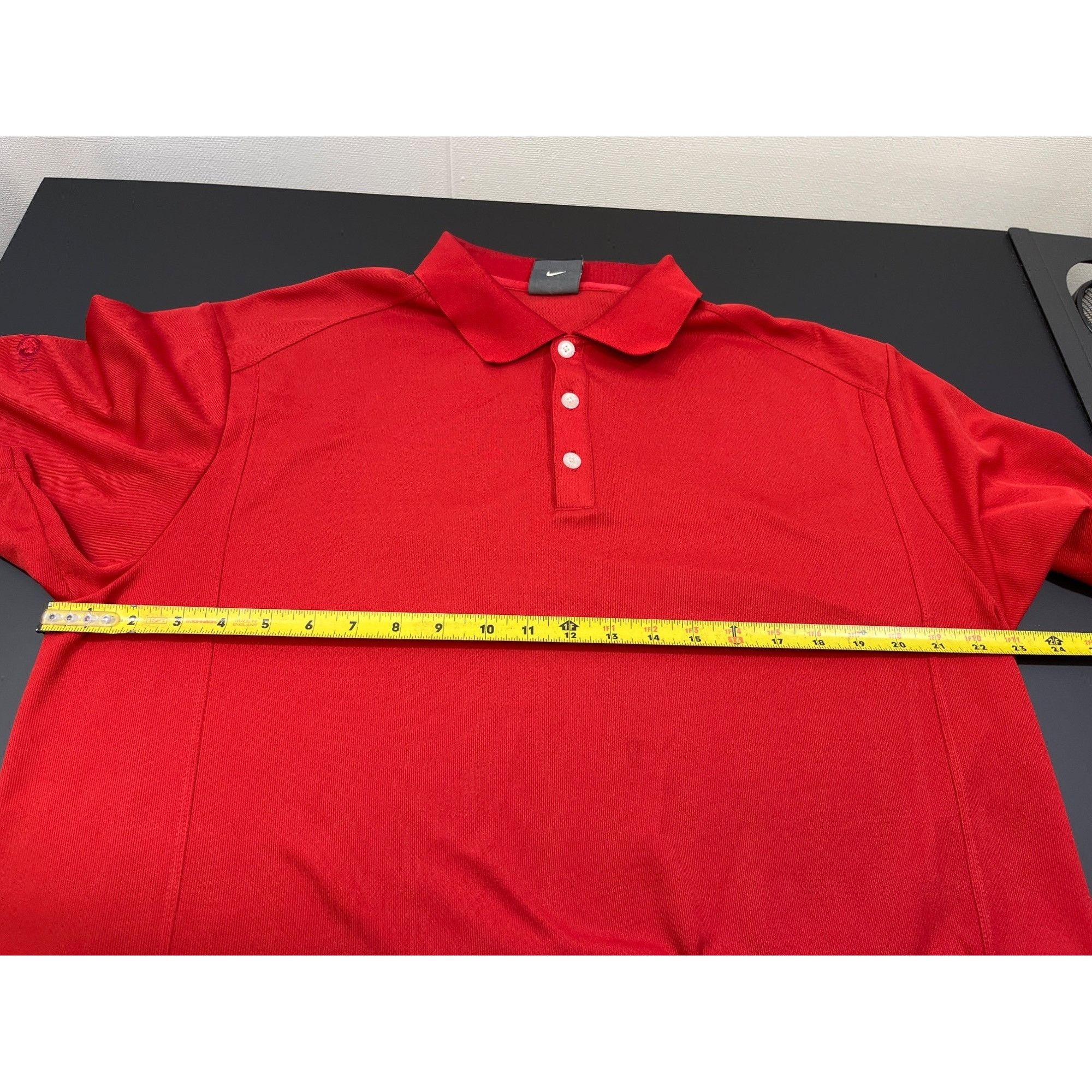 Nike Nike Golf Dri-Fit Men's Red Golf Shirt/Polo Size L SKU 4072 Size US L / EU 52-54 / 3 - 8 Thumbnail
