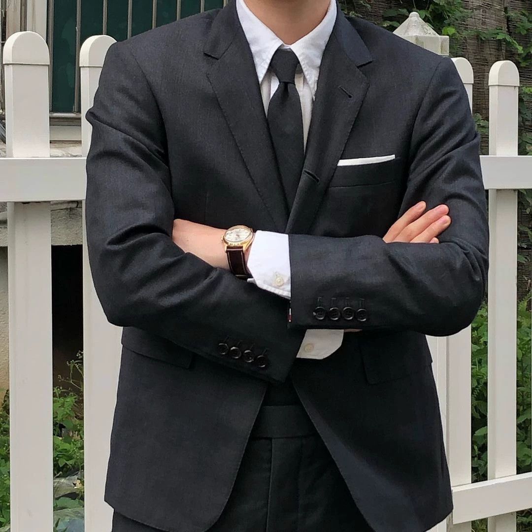 Thom Browne Thom Browne Classic Solid Charcoal Slim Fit Suit Size 2 Size US M / EU 48-50 / 2 - 8 Thumbnail