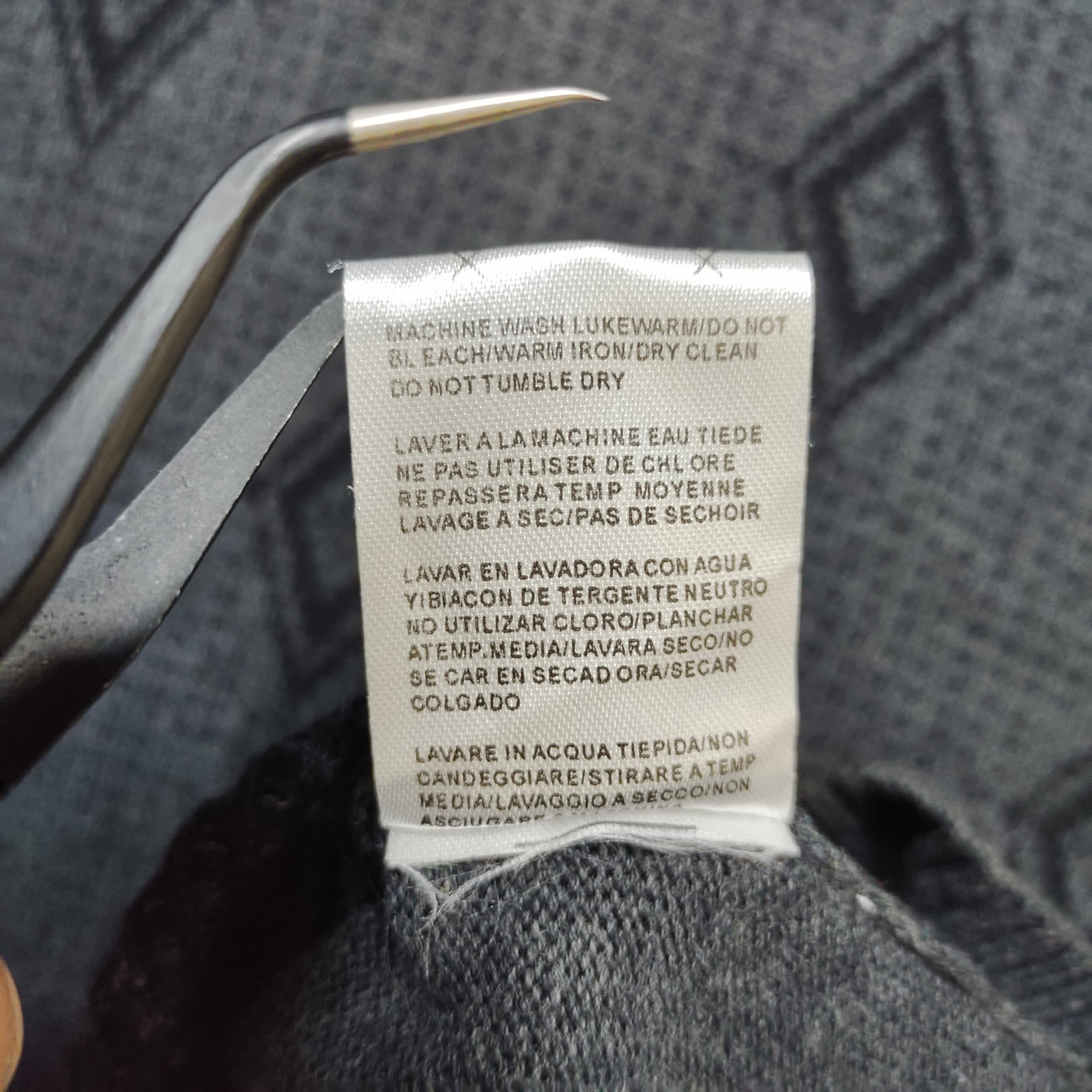 Armani Armani Exchange V-Neck Sweater All-Over Logo, Charcoal Grey Size US L / EU 52-54 / 3 - 8 Thumbnail
