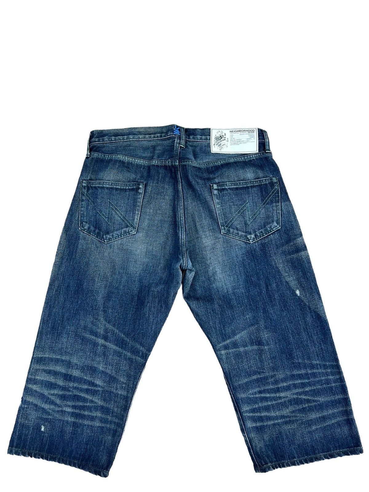 Neighborhood Neighborhood Japan Ripped Selvedge Denim Cropped Pant Size US 34 / EU 50 - 2 Thumbnail