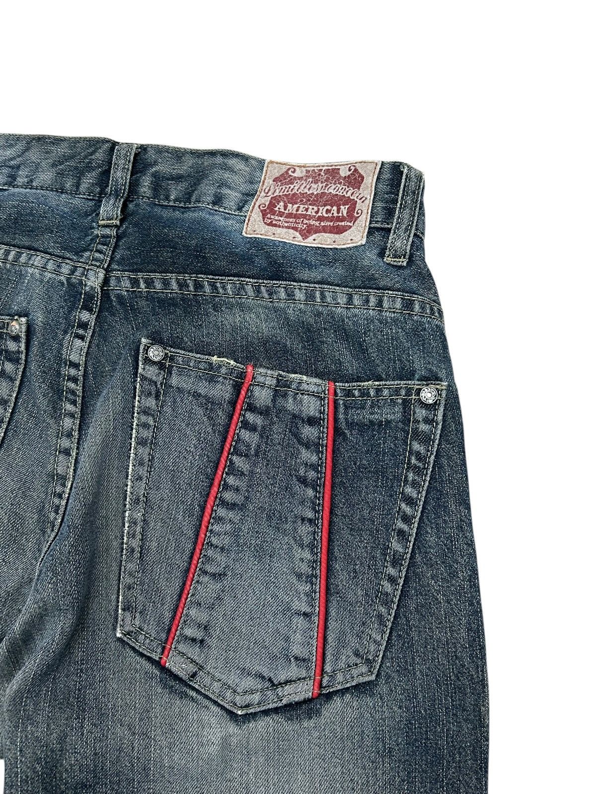 If Six Was Nine American Amore Puro Japan Jean Whisker Light Washed Size US 31 - 15 Thumbnail