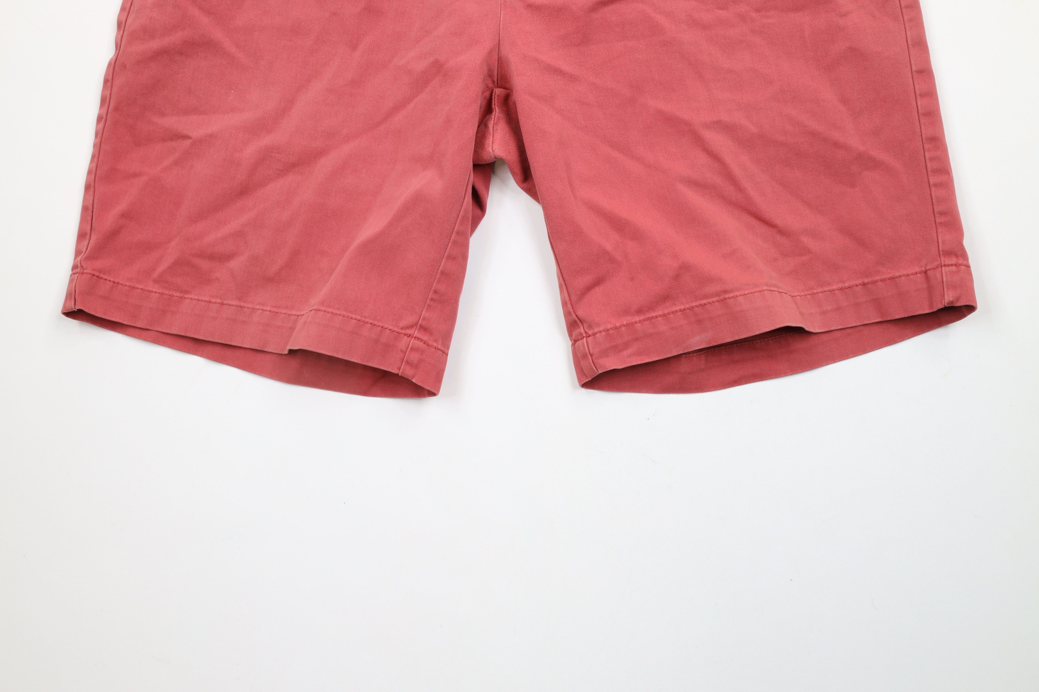Ralph Lauren × Vintage Vintage 90s Ralph Lauren Above Knee Cotton Chino Shorts Red Size US 34 / EU 50 - 4 Thumbnail
