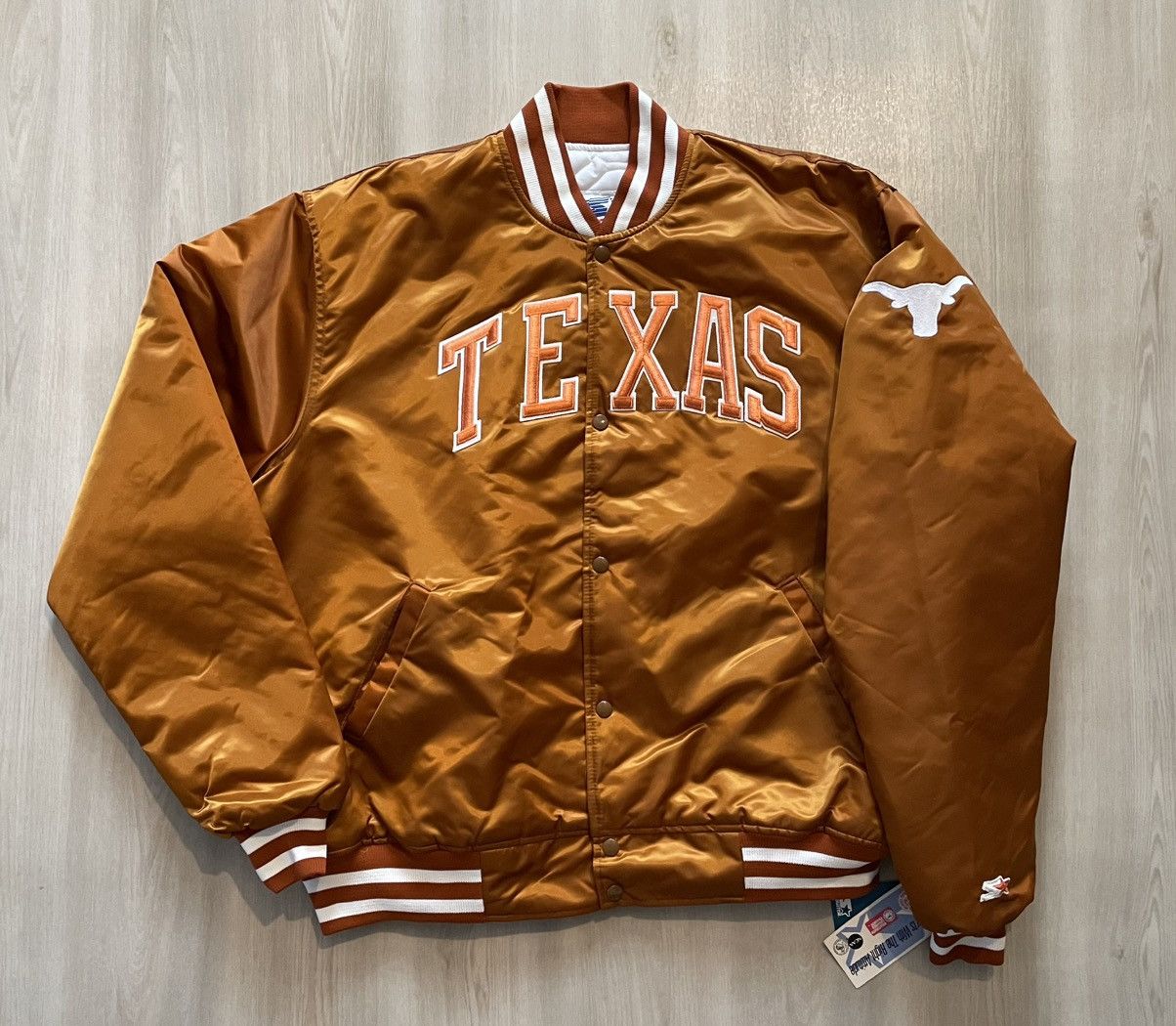 Starter NWT Vintage 90s Starter NCAA Texas Longhorns Jacket Sz 2XL Size US XXL / EU 58 / 5 - 1 Thumbnail