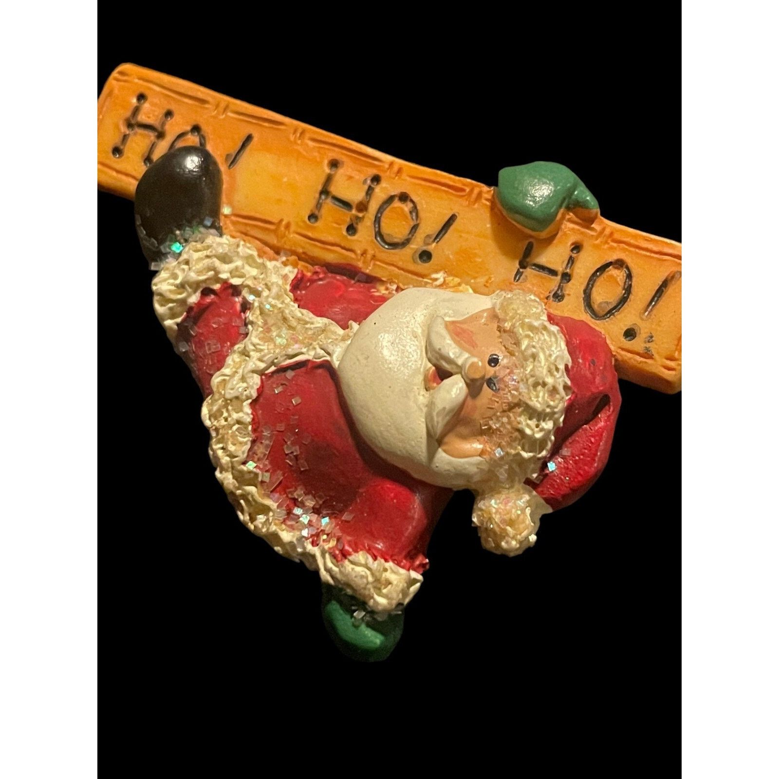 Jewelry × Vintage Vintage Christmas Santa Claus Ho Ho Ho Holiday Brooch Pin Size ONE SIZE - 3 Thumbnail