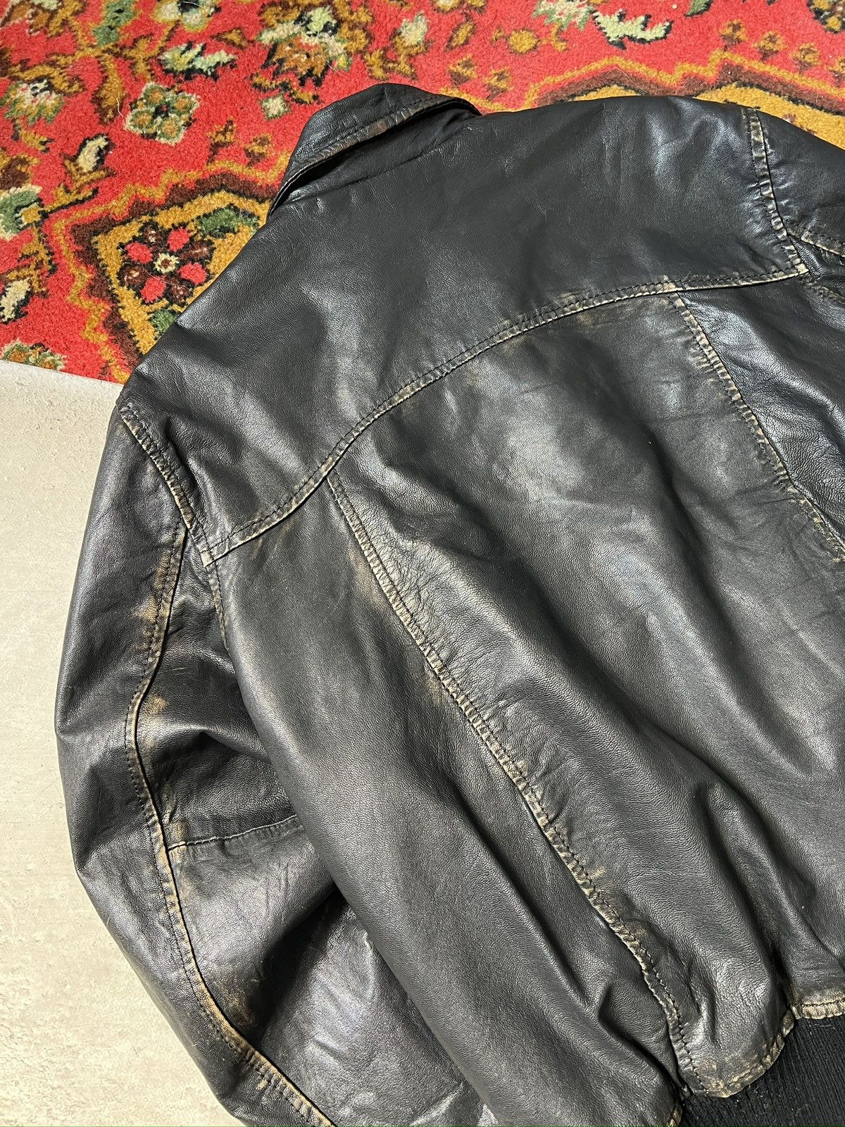 Jack & Jones Jack jones leather aviation jacket y2k style schott Size US L / EU 52-54 / 3 - 7 Thumbnail