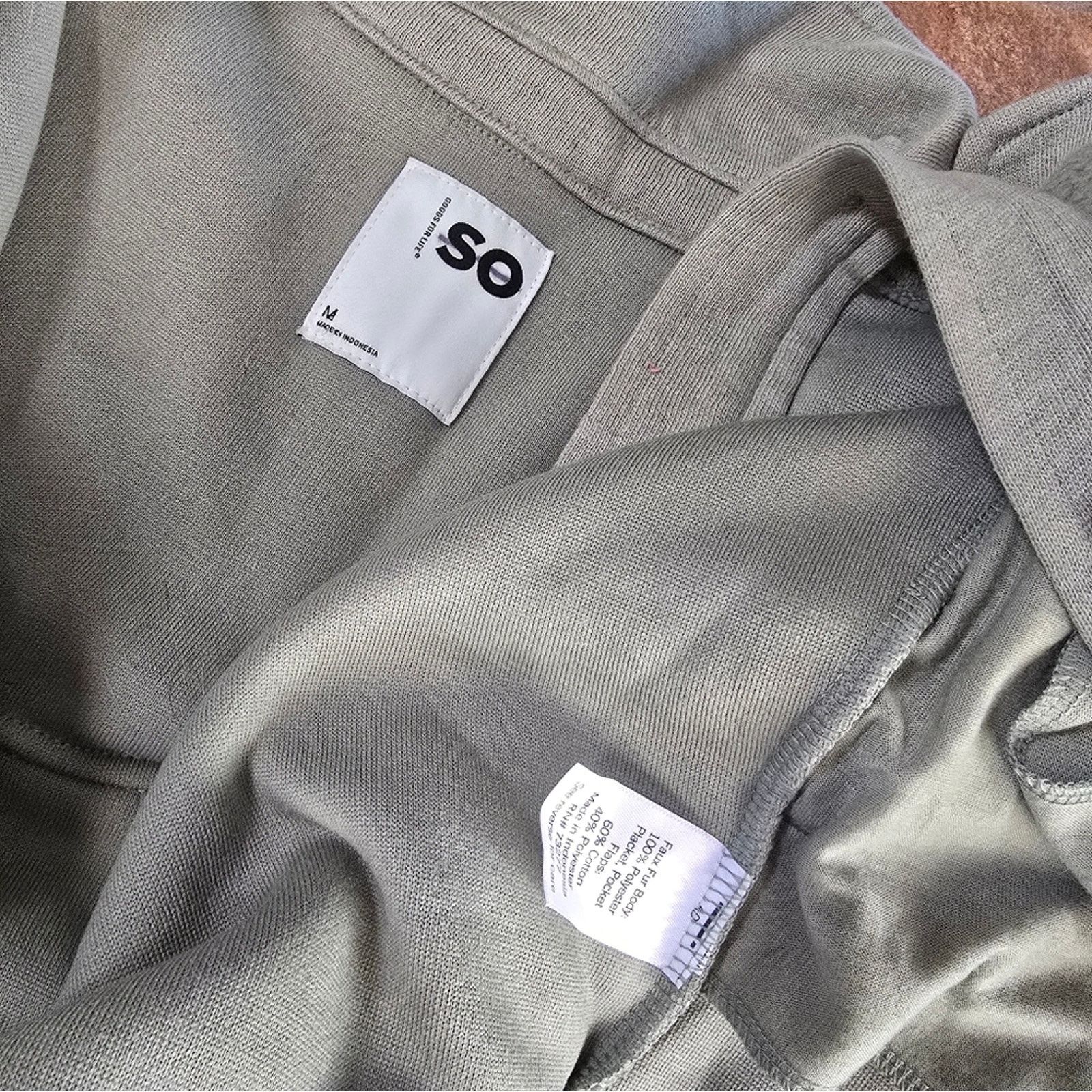 Other Olive Muted | SO | Button Down Sweater Jacket Size M / US 6-8 / IT 42-44 - 3 Thumbnail
