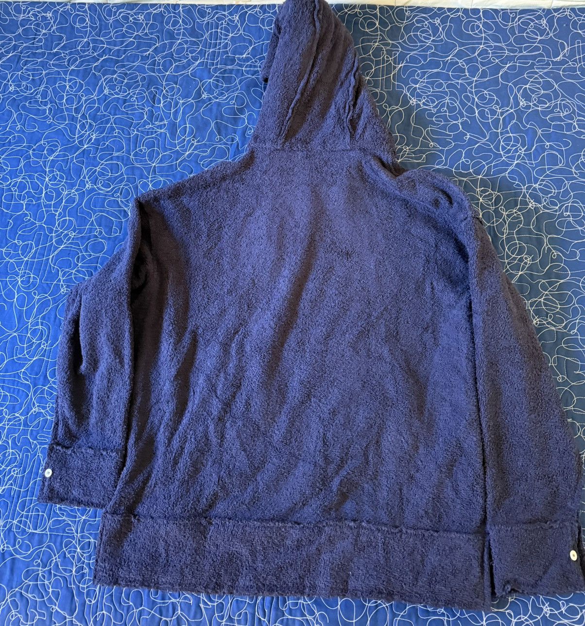 Palm Angels Palm Angels Coral Terry Hoodie- Navy- size 40 Size US XXS / EU 40 - 2 Thumbnail