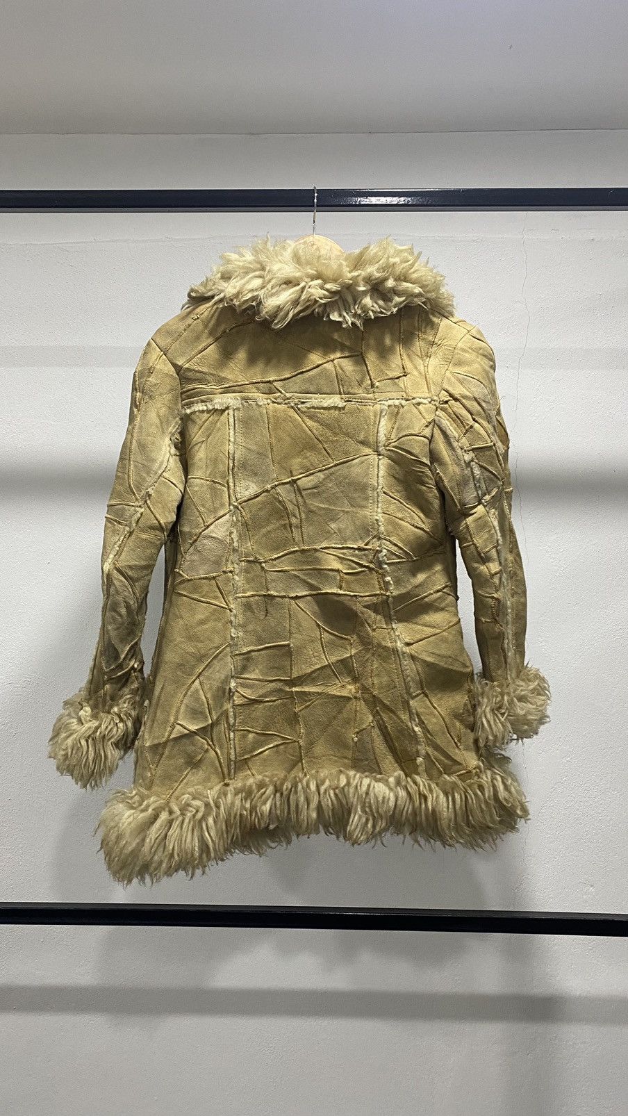 Vintage Grunge Suede Shaggy Winter Jacket