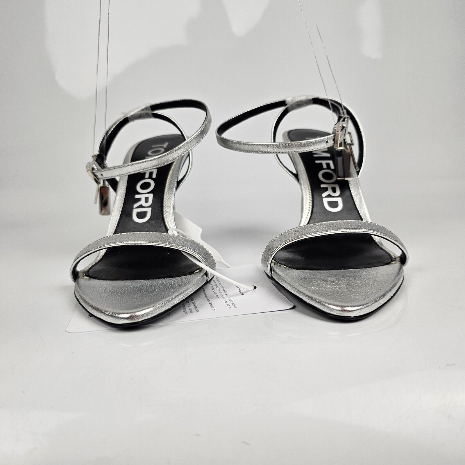 Tom Ford Tom Ford Padlock 85mm Silver Sandals New Size US 6 / IT 36 - 4 Thumbnail