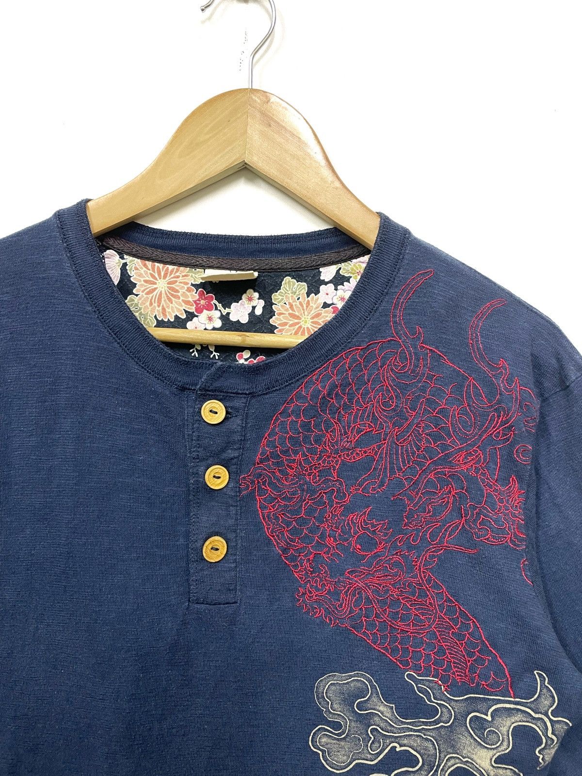 Vintage Dragon Sukajan Fullprint Embroidery Japanese Motif Size US M / EU 48-50 / 2 - 3 Thumbnail