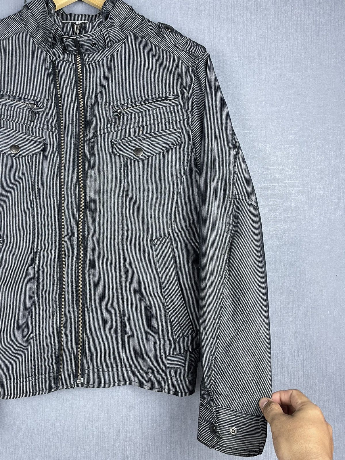 Renoma 🔥RENOMA HOMME Multipocket Harringbone Stripes Jacket Size US M / EU 48-50 / 2 - 6 Thumbnail