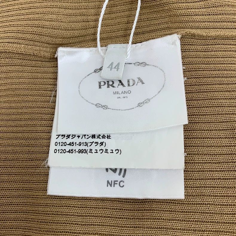 Prada Prada Brown Long Sleeve Knit Top-2506 Size L / US 10 / IT 46 - 6 Thumbnail