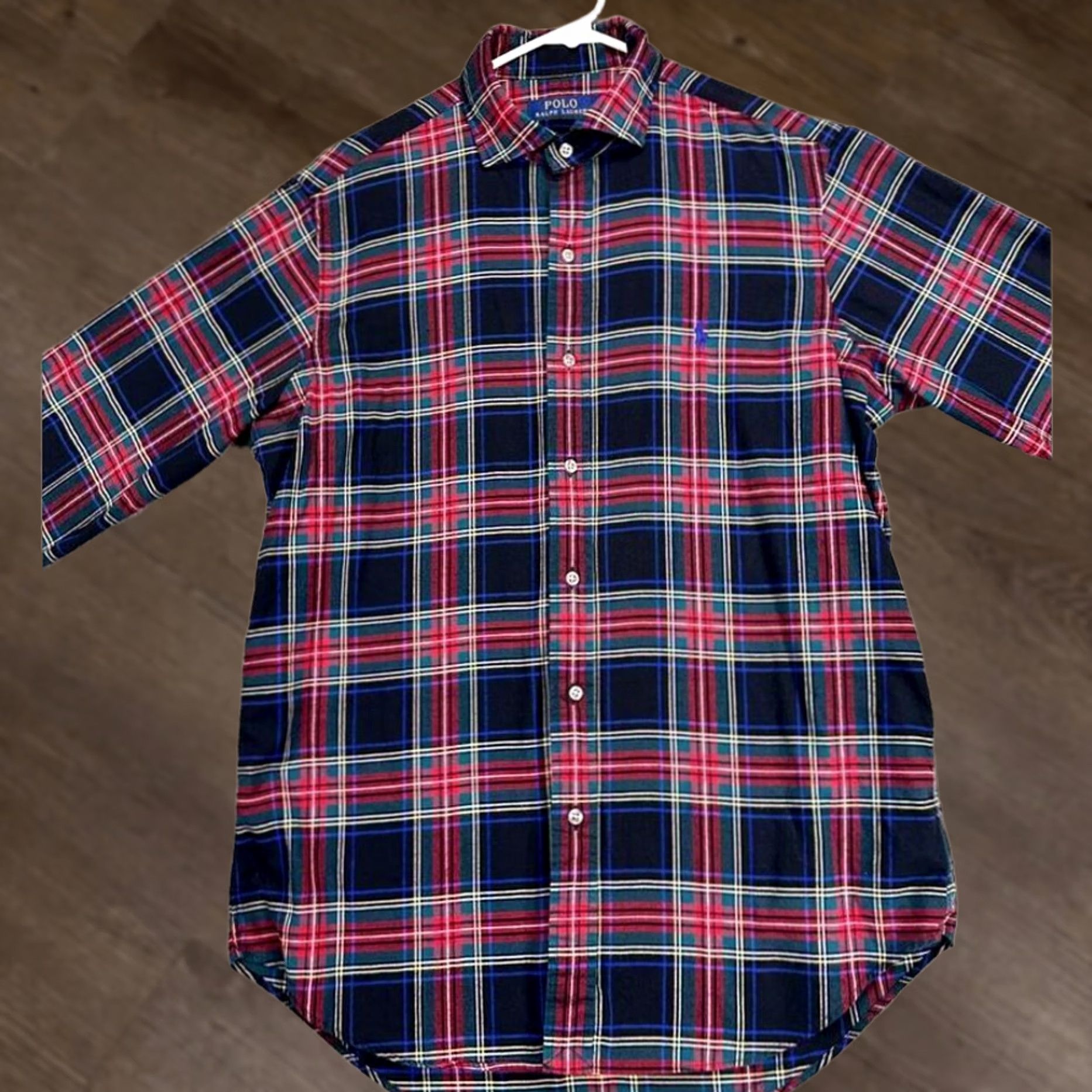 Polo Ralph Lauren Polo Ralph Lauren Flannel Shirt Mens Medium Black Multi Plaid Button Up Size US M / EU 48-50 / 2 - 1 Thumbnail