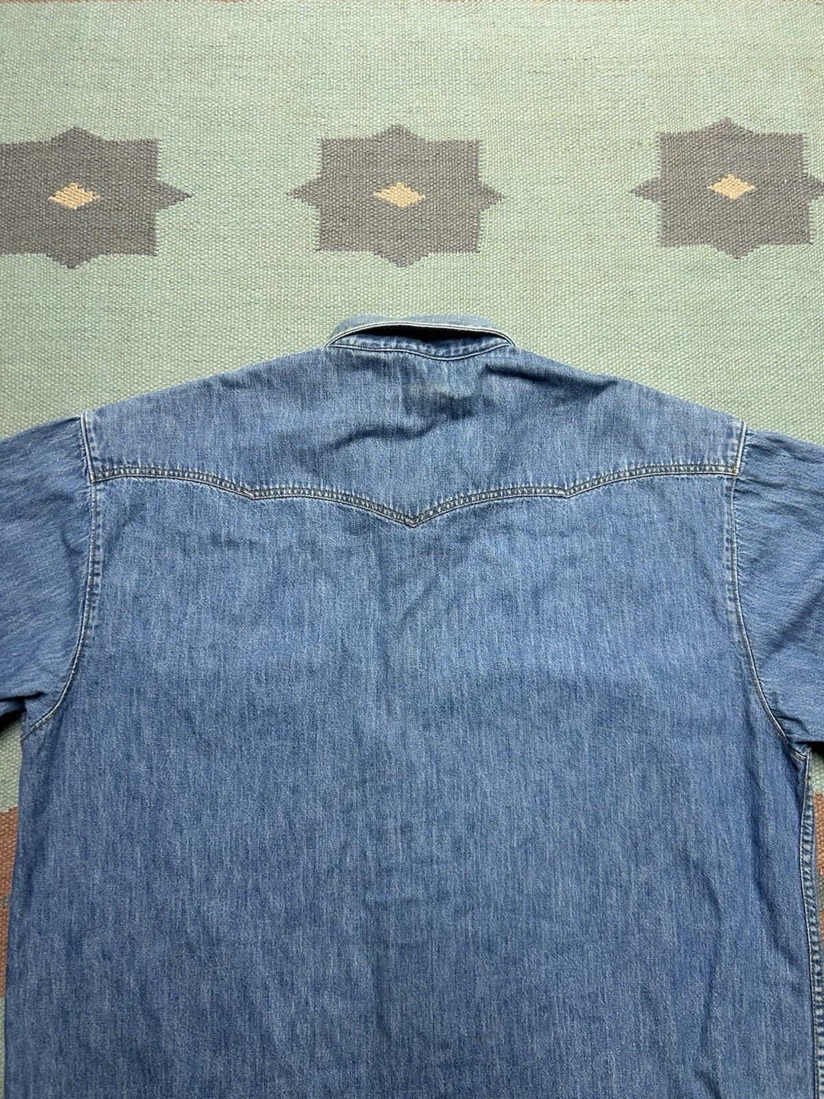 Vintage Vtg gap denim pearl snap shirt western cowboy workwear large Size US L / EU 52-54 / 3 - 9 Thumbnail
