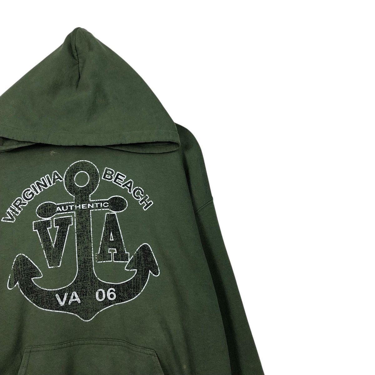 Japanese Brand 📌Vintage Hoodie Pull Over Virginia Beach Spell Out Big Logo Size US L / EU 52-54 / 3 - 7 Thumbnail