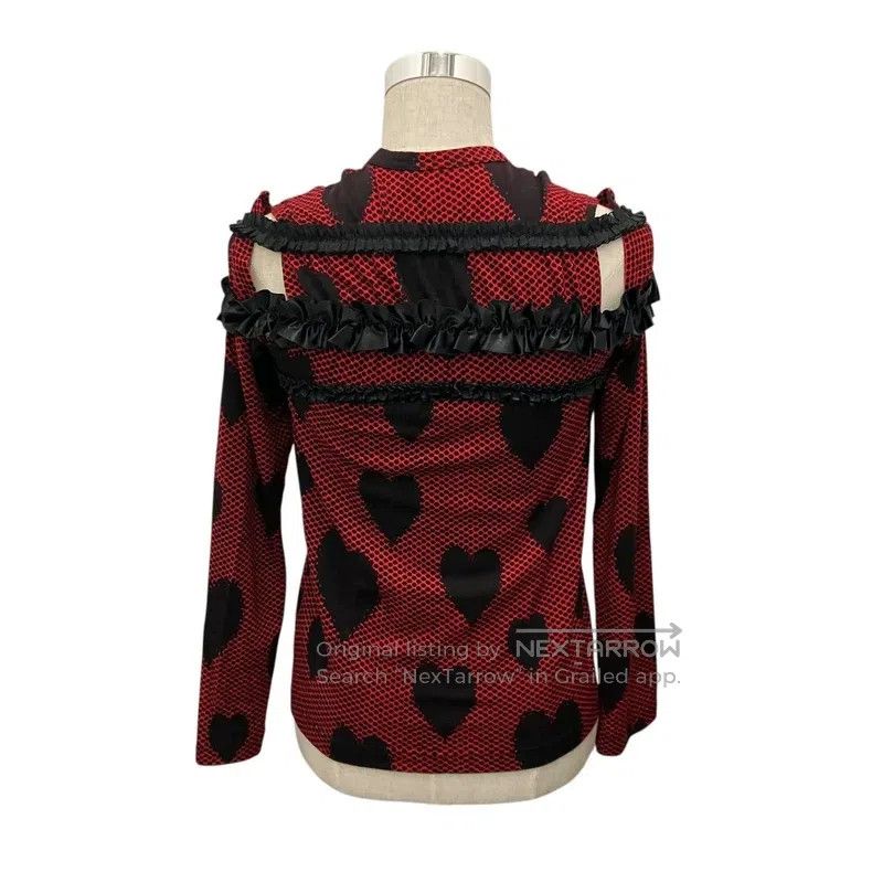 Comme des Garcons Comme Des Garcons Heart-shaped gathered top Size S / US 4 / IT 40 - 3 Thumbnail