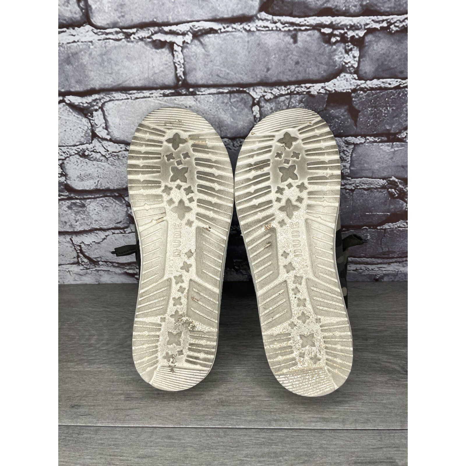 Other Hey Dude Wendy Camo Green Brown Canvas Sneakers Shoes Women' Size US 9 / IT 39 - 7 Thumbnail