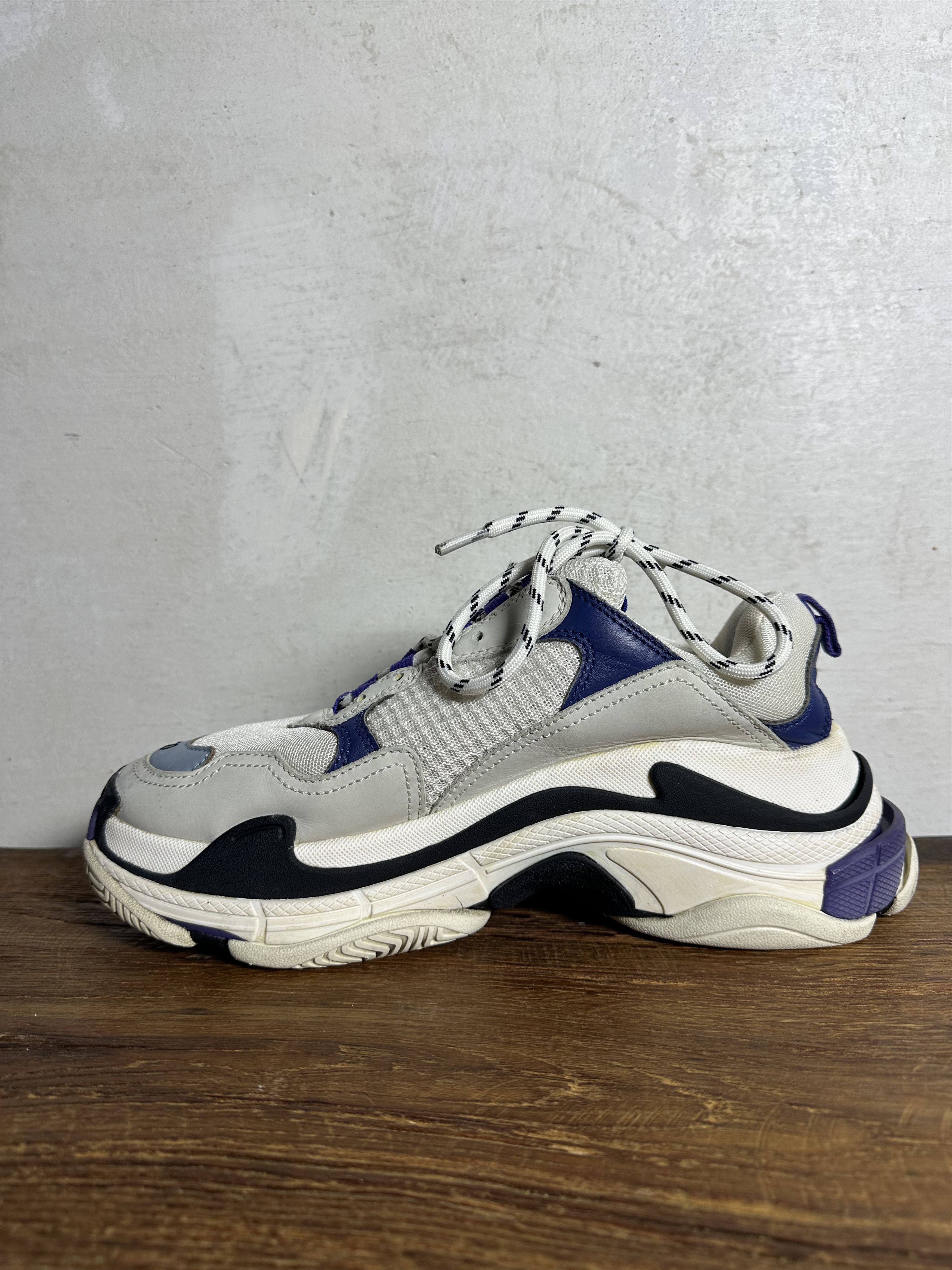 Balenciaga Balenciaga Triple S White Purple W Size US 7.5 / EU 40-41 - 3 Thumbnail
