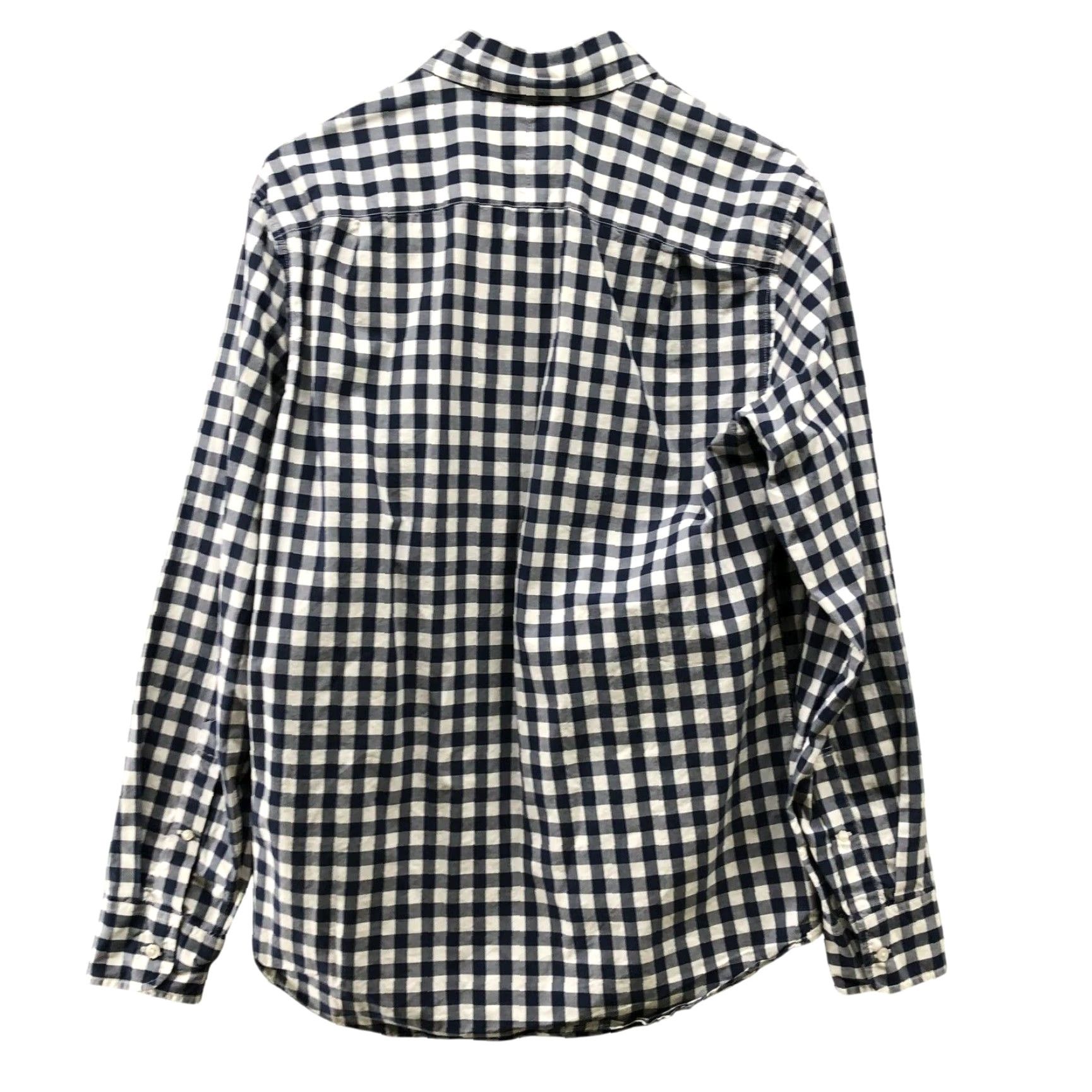 J.Crew J. Crew Shirt Mens S Classic Fit Long Sleeve Button-Down Blue White Gingham 2-Ply Cotton Shirt Size US S / EU 44-46 / 1 - 2 Thumbnail