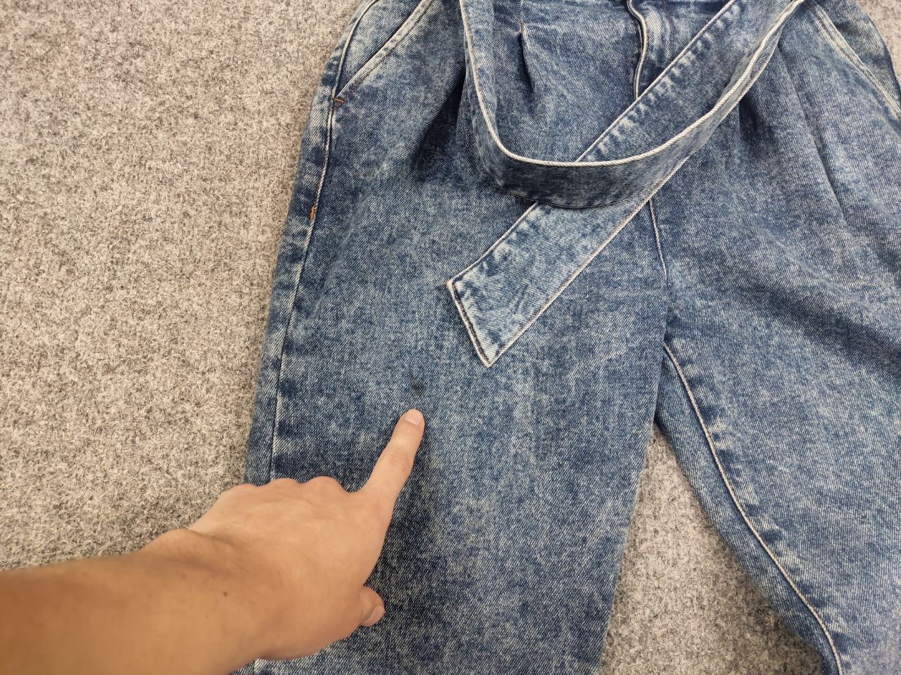 Sezane Sezane rue saint fiacre Paris Design Ankle belt Denim Jeans Size 36" / US 14 / IT 50 - 12 Thumbnail