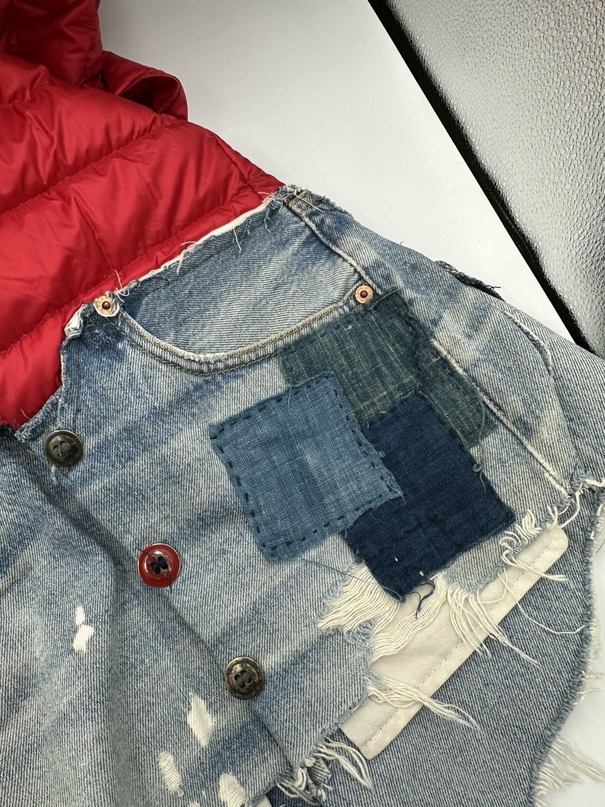 Greg Lauren × Moncler Moncler x Greg Lauren “Collide” Levi’s Denim Vest Size US L / EU 52-54 / 3 - 18 Thumbnail