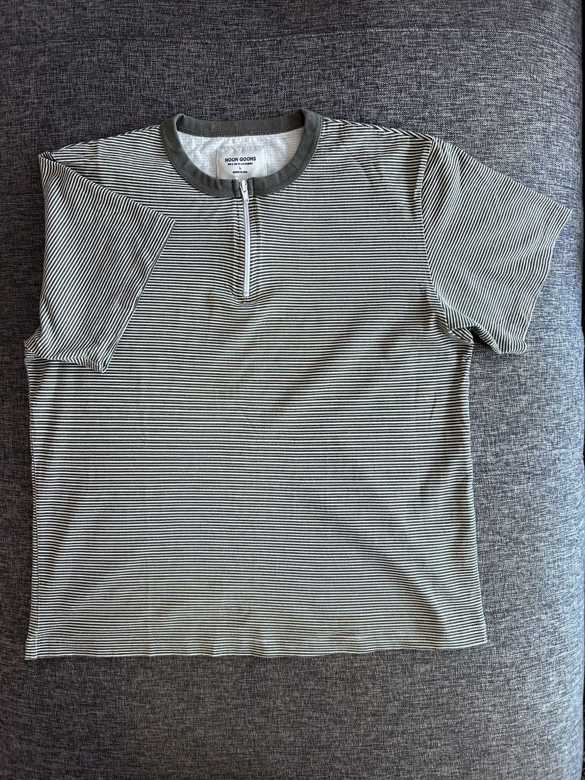 Noon Goons Noon goons Zipper striped short sleeve t shirt in L Size US L / EU 52-54 / 3 - 2 Thumbnail