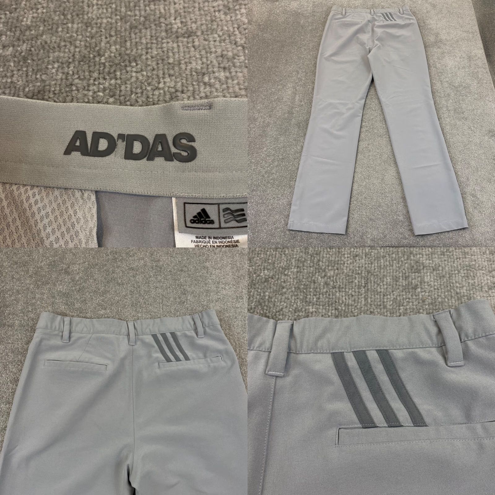 Adidas Adidas Pants Mens 32x32 Straight Leg Gray Performance Golf Logo Waist Pocket Design Adjustable 5-Pocket Khakis 32 Inseam Size Regular Mens Size US 32 / EU 48 - 8 Thumbnail