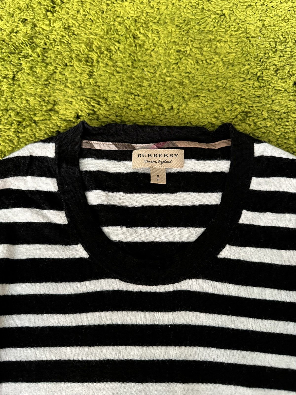 Burberry × Designer Burberry London 100% wool striped sweater Size S / US 4 / IT 40 - 6 Thumbnail