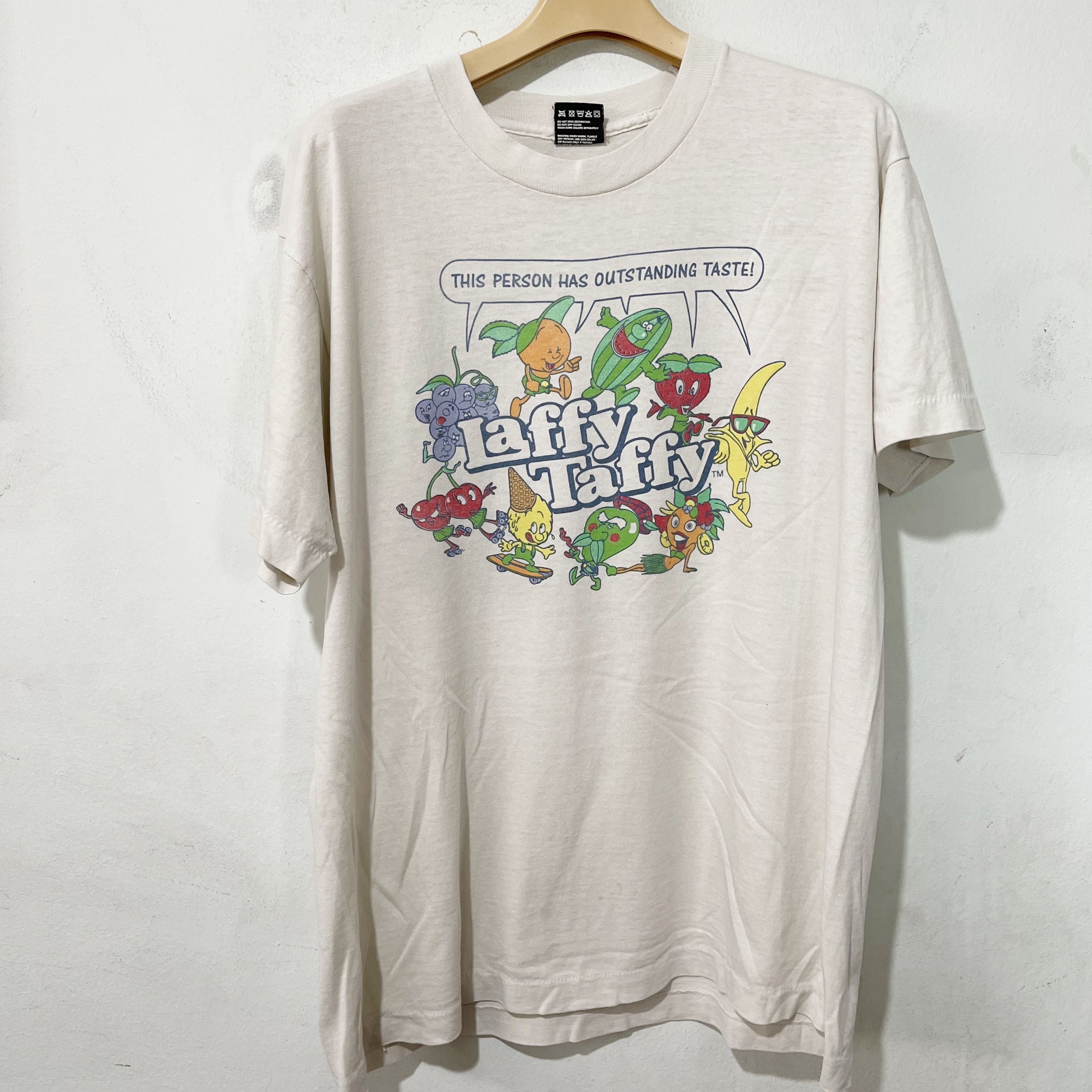 Vintage Vintage 90s LaffyTaffy Shirt Size US L / EU 52-54 / 3 - 1 Thumbnail