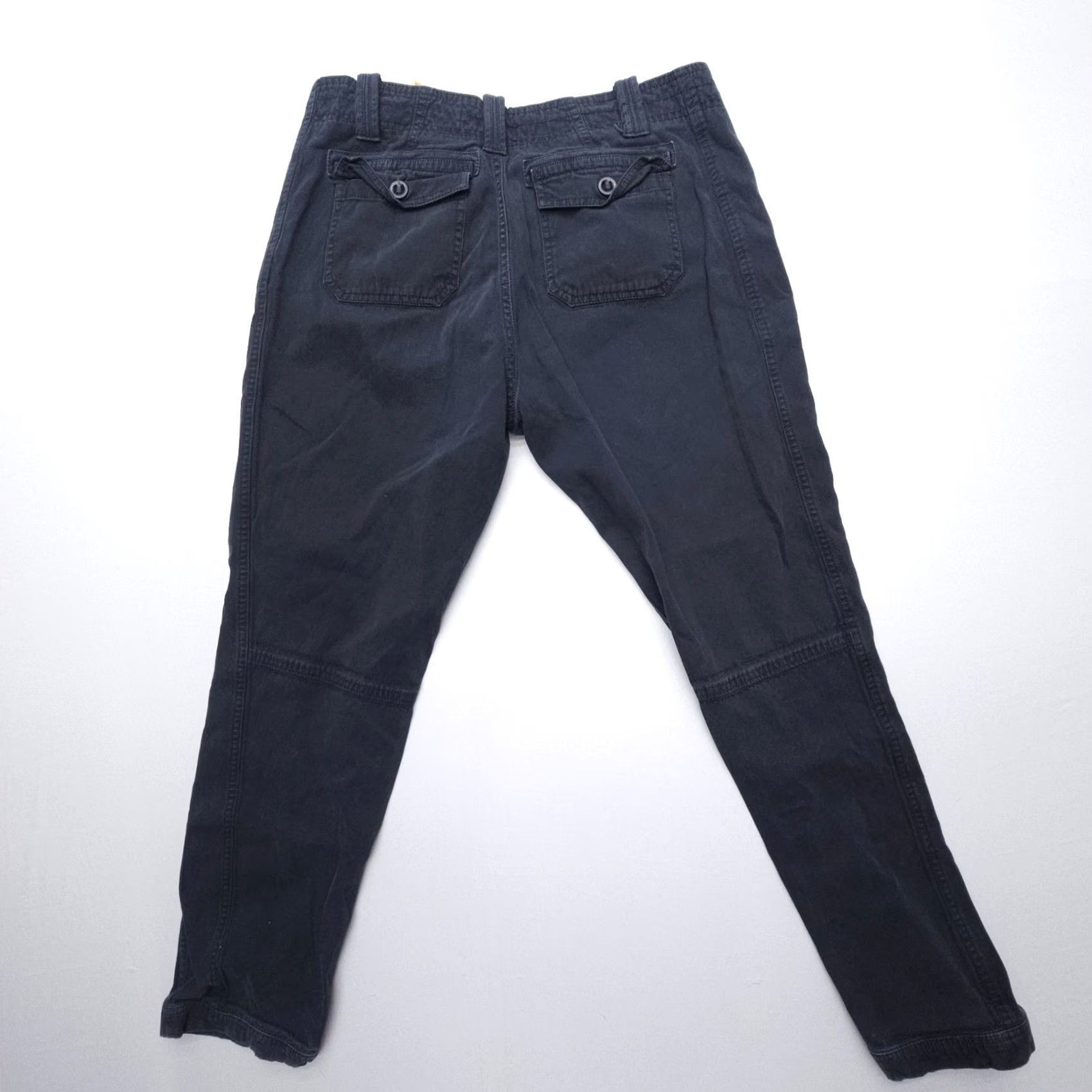 Vintage Aventura Chino Pants Womens 8 Black Cotton Stretch Twill Casual Travel Hiking Size 30" / US 8 / IT 44 - 3 Thumbnail