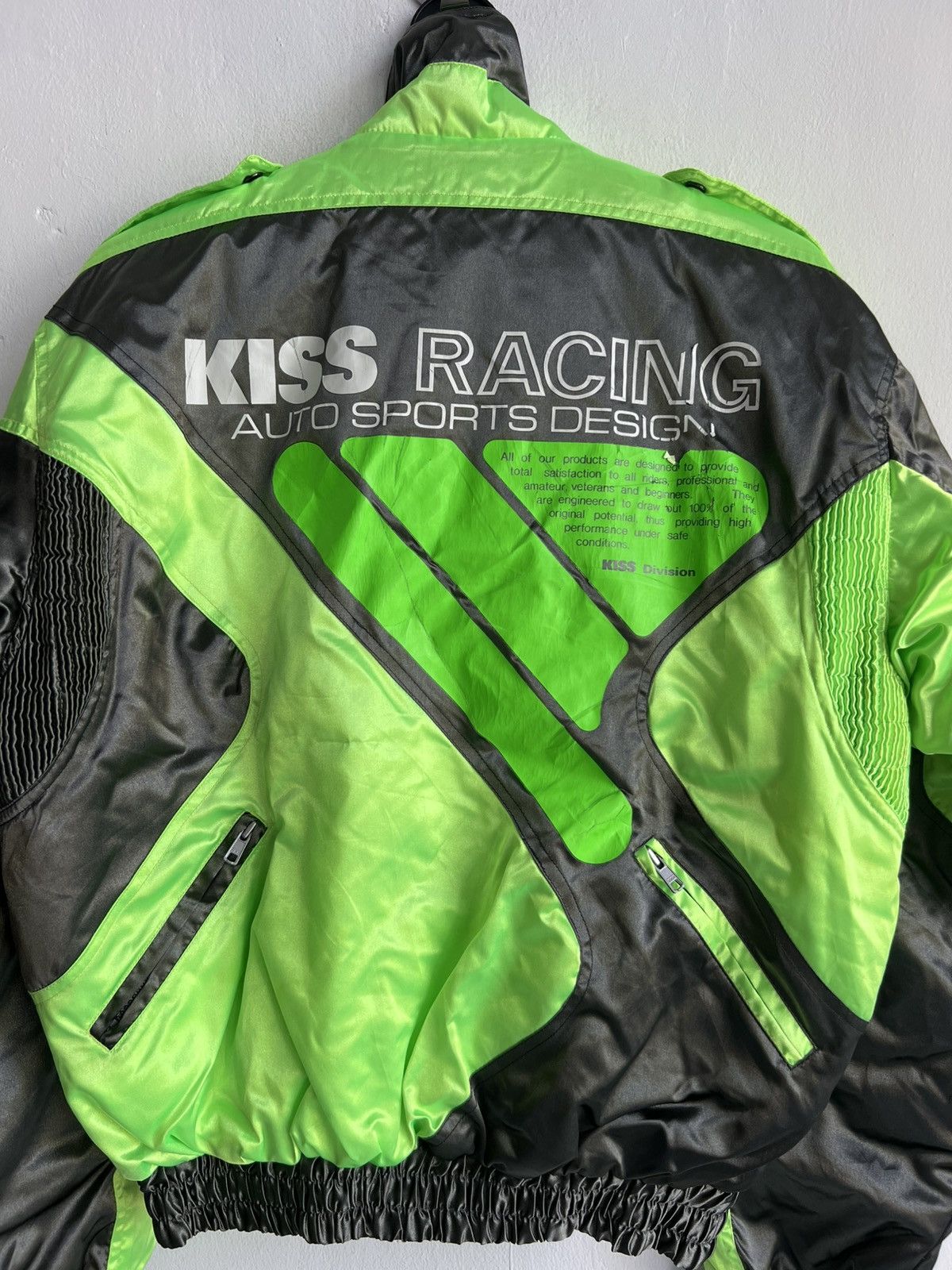 Kadoya Vintage 1980s Kiss Racing Team Akira Tech Wear Bomber Jacket Size US M / EU 48-50 / 2 - 7 Thumbnail
