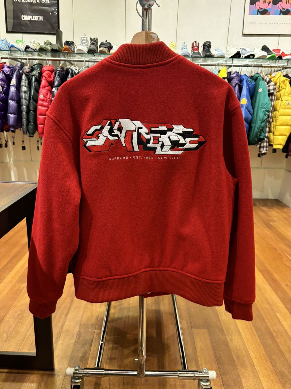 Supreme Supreme Geometric Varsity Jacket Size US S / EU 44-46 / 1 - 2 Thumbnail