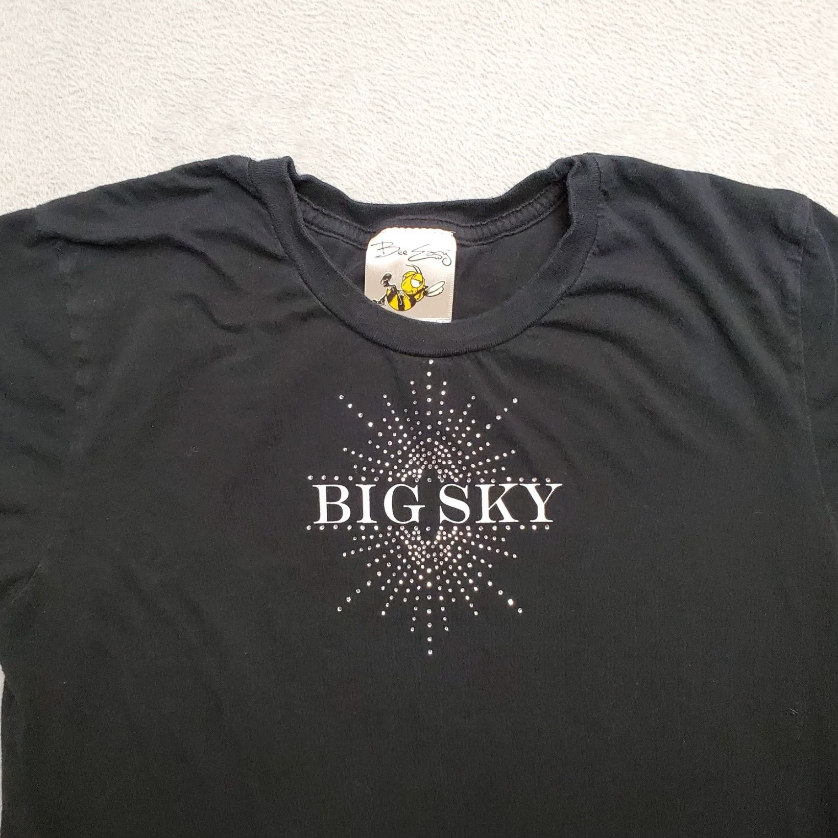 Vintage Montana Shirt Womens XL Black Crewneck 90s Western Casual MT Tourist Bigsky Blingy Tee Shirt Womens XL Black Montana Shirt 90s USA Western Cargo? Size XL / US 12-14 / IT 48-50 - 2 Thumbnail