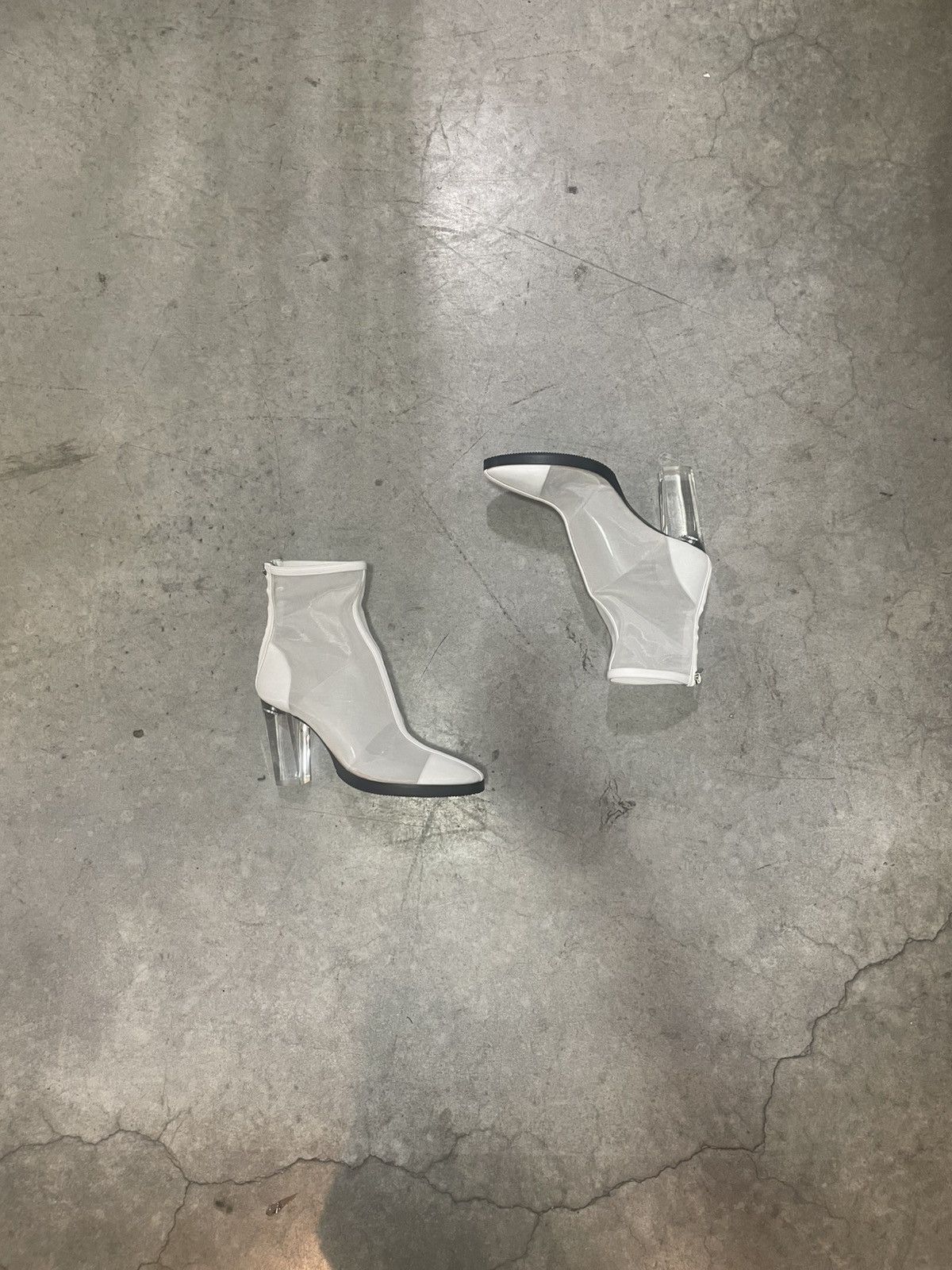 Helmut Lang FW24 Sample Helmut Lang Sheer Mesh Boot with Clear Heel Size US 10 / IT 40 - 1 Thumbnail