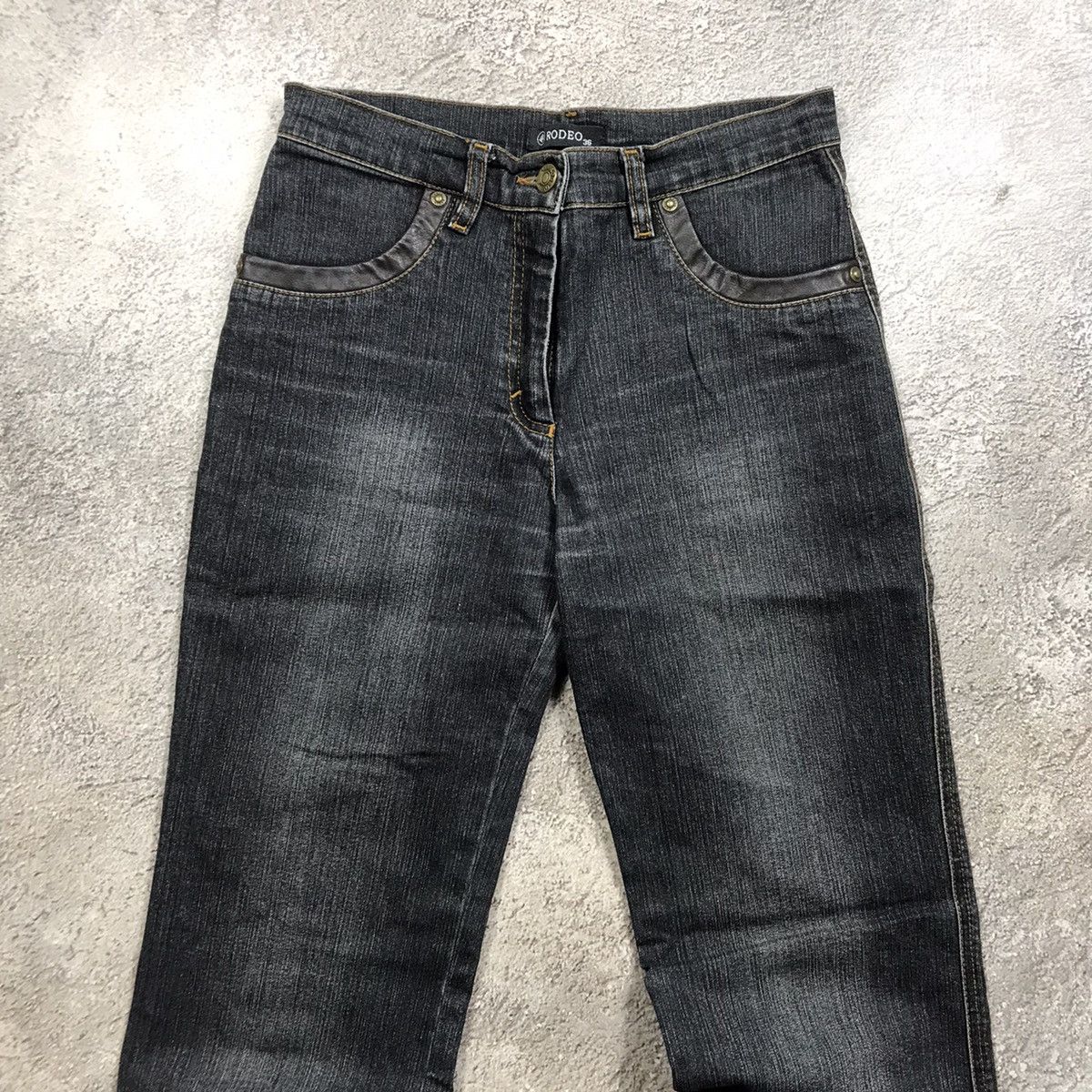 Vintage Vintage Y2K Baggy Flared Distressed Jeans Streetwear Logo 28 Size 28" / US 6 / IT 42 - 3 Thumbnail