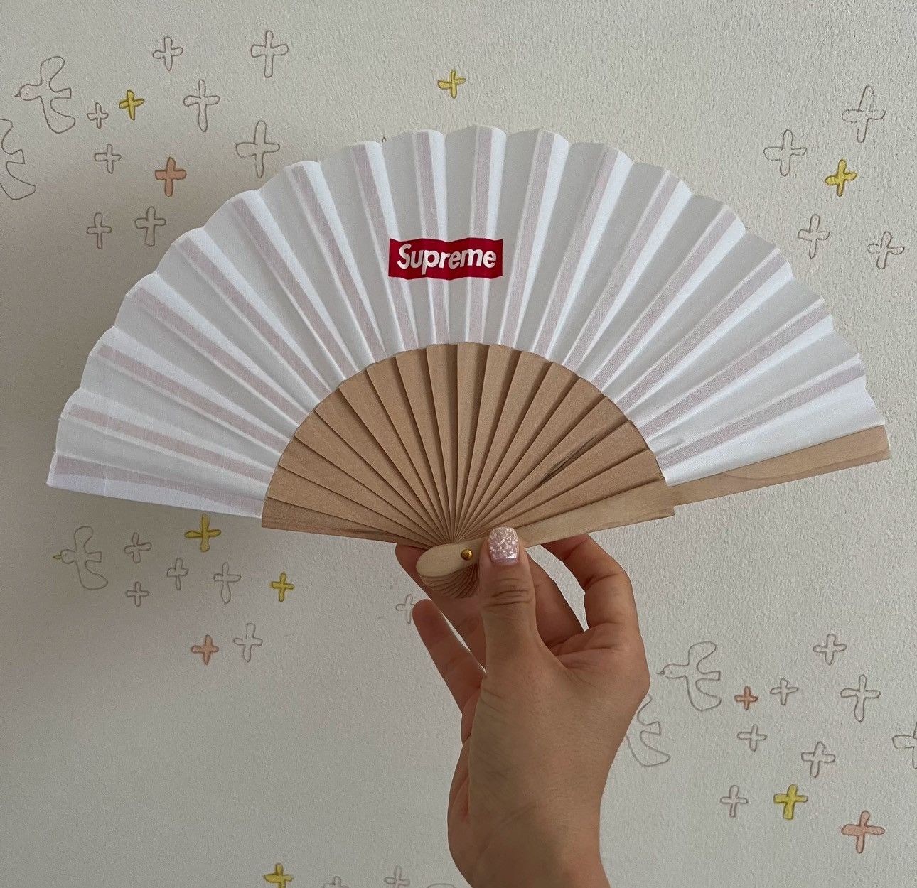 Supreme Supreme Folding Fan White Size ONE SIZE - 2 Thumbnail
