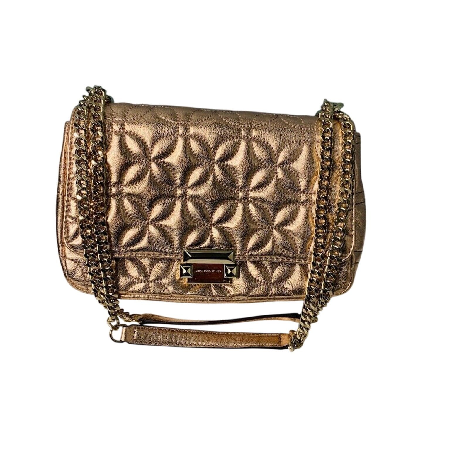 Michael Kors Michael Kors Sloan Gold Chain Quilted Leather Shoulder Bag Size ONE SIZE - 2 Thumbnail