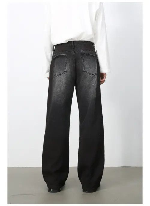 VIBE American street retro straight distressed wide-leg jeans Size US 32 / EU 48 - 5 Thumbnail