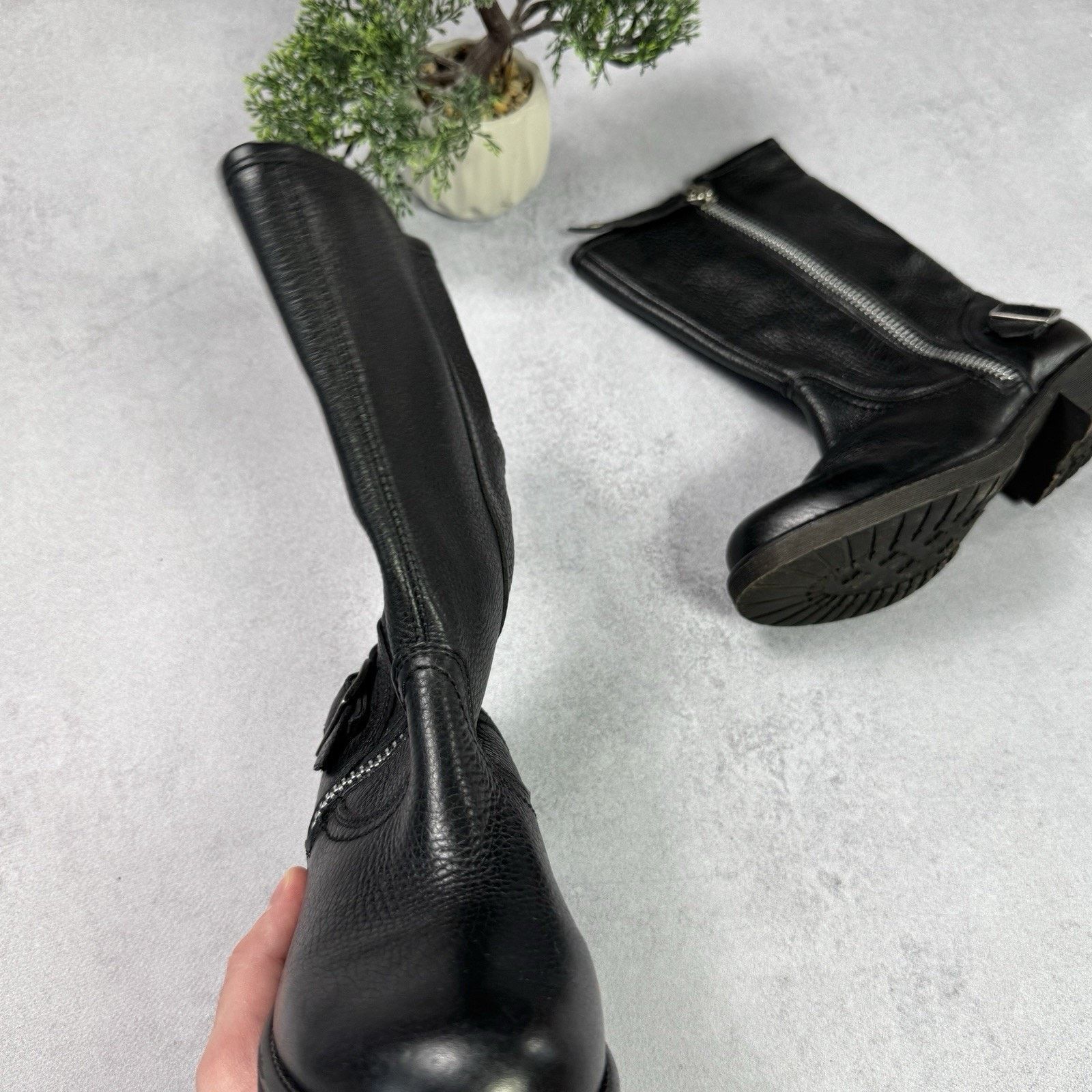 Harley Davidson Harley Davidson Women Leather Biker High Boots Size Us 6 Size US 6 / IT 36 - 5 Thumbnail
