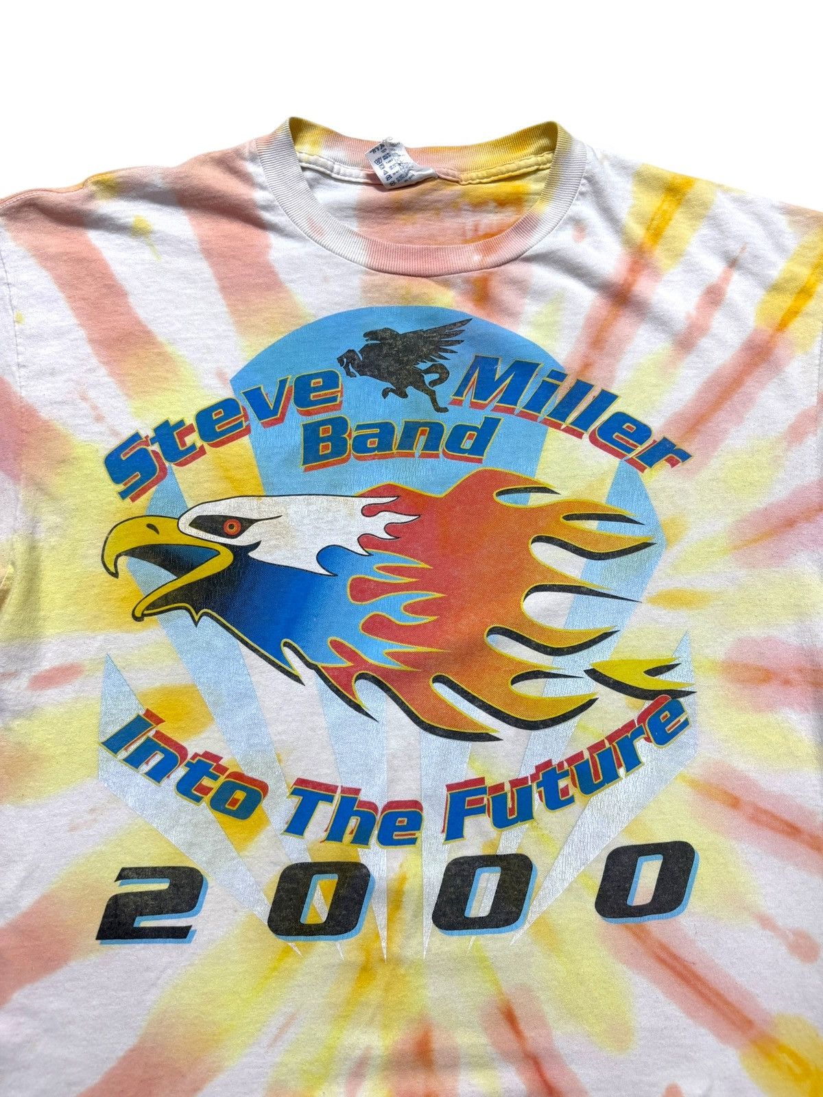 Band Tees × Vintage *RARE* VINTAGE 00s Y2K T SHIRT STEVE MILLER BAND 2000s dyed Size US XL / EU 56 / 4 - 2 Thumbnail