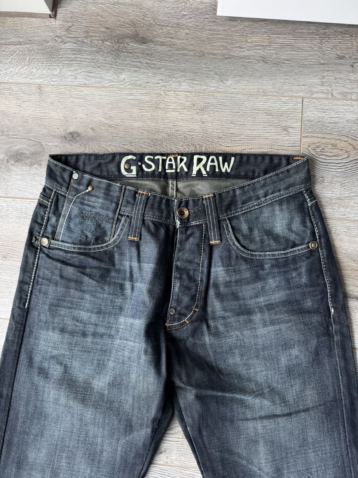 G-Star G Star Raw Straight Fit Men's Jeans Size US 32 / EU 48 - 5 Thumbnail