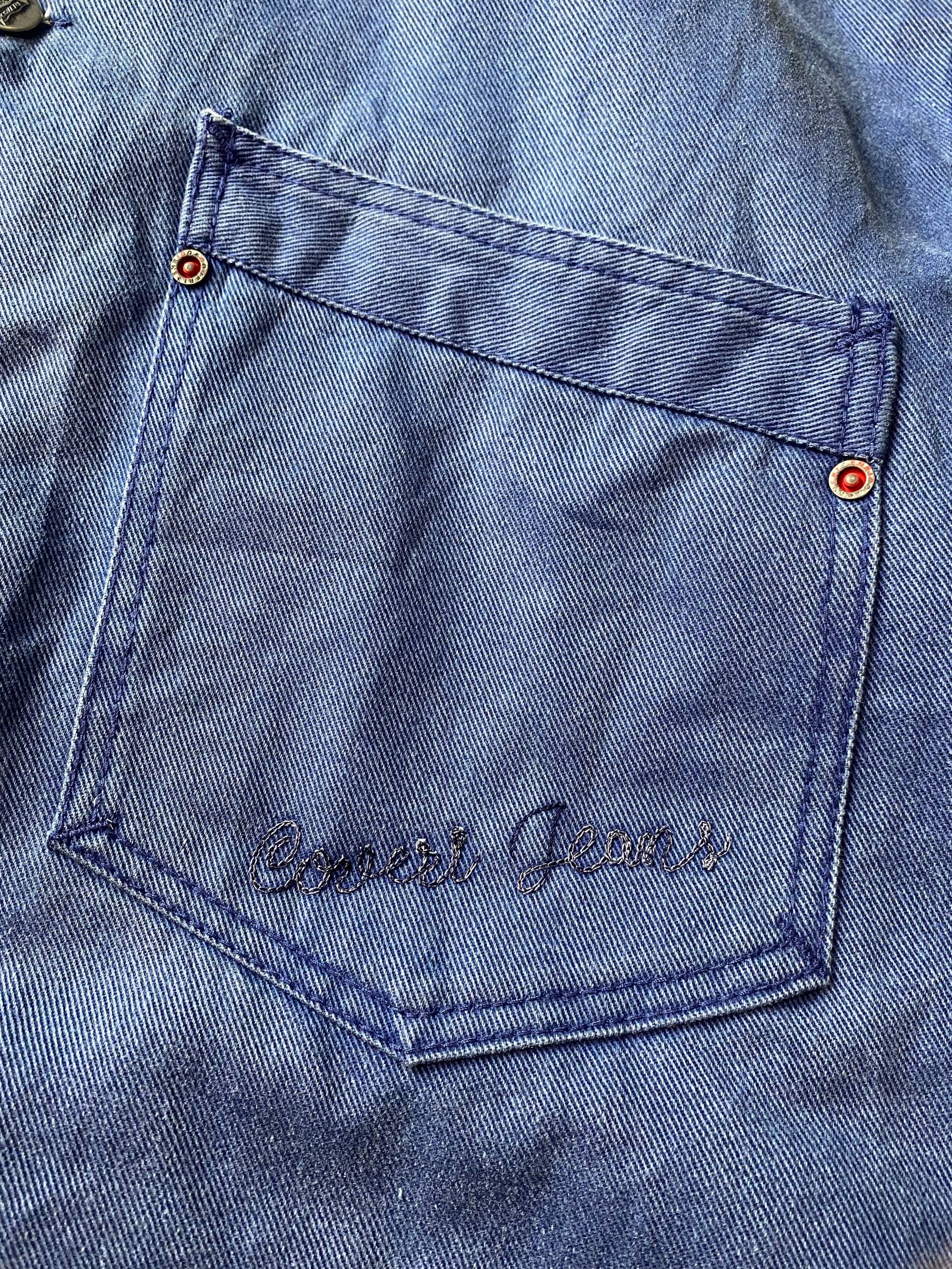 Enrico Coveri Rare Enrico Coveri Archive 80s Logo Lined Denim Jacket Size US XL / EU 56 / 4 - 5 Thumbnail