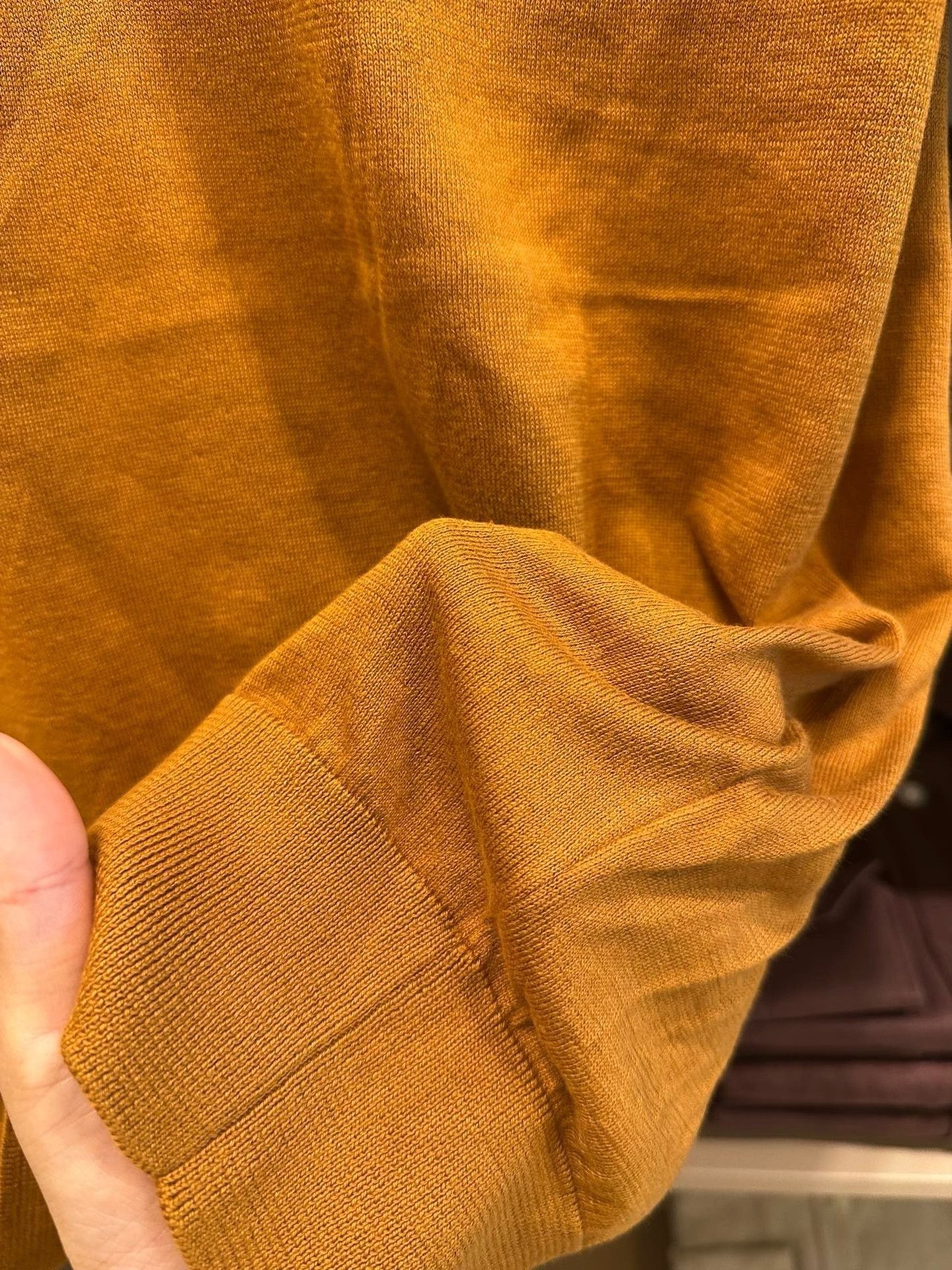 Ermenegildo Zegna Zegna Men's Mustard Knit Polo Shirt Size US M / EU 48-50 / 2 - 4 Thumbnail