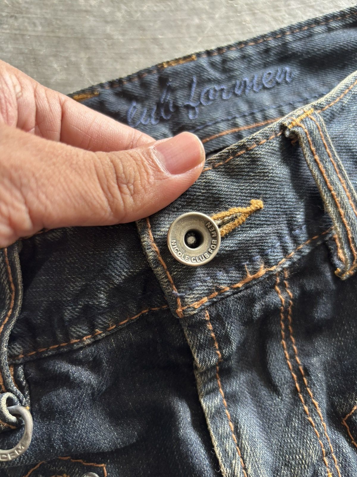 Japanese Brand FLARE DISTRESSED NICOLE CLUB FOR MEN RUSTY WASHED JAPANESE Size US 30 / EU 46 - 3 Thumbnail