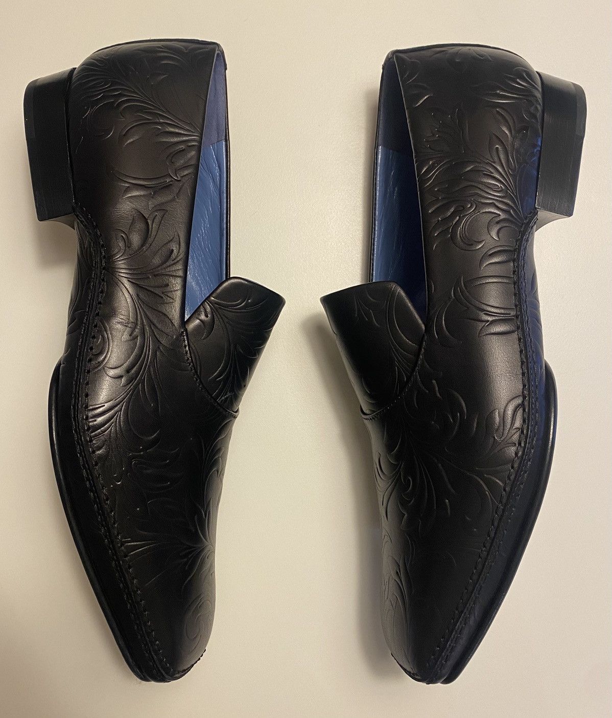 Quercioli Firenze ramage leather loafers Size US 10 / EU 43 - 1 Thumbnail