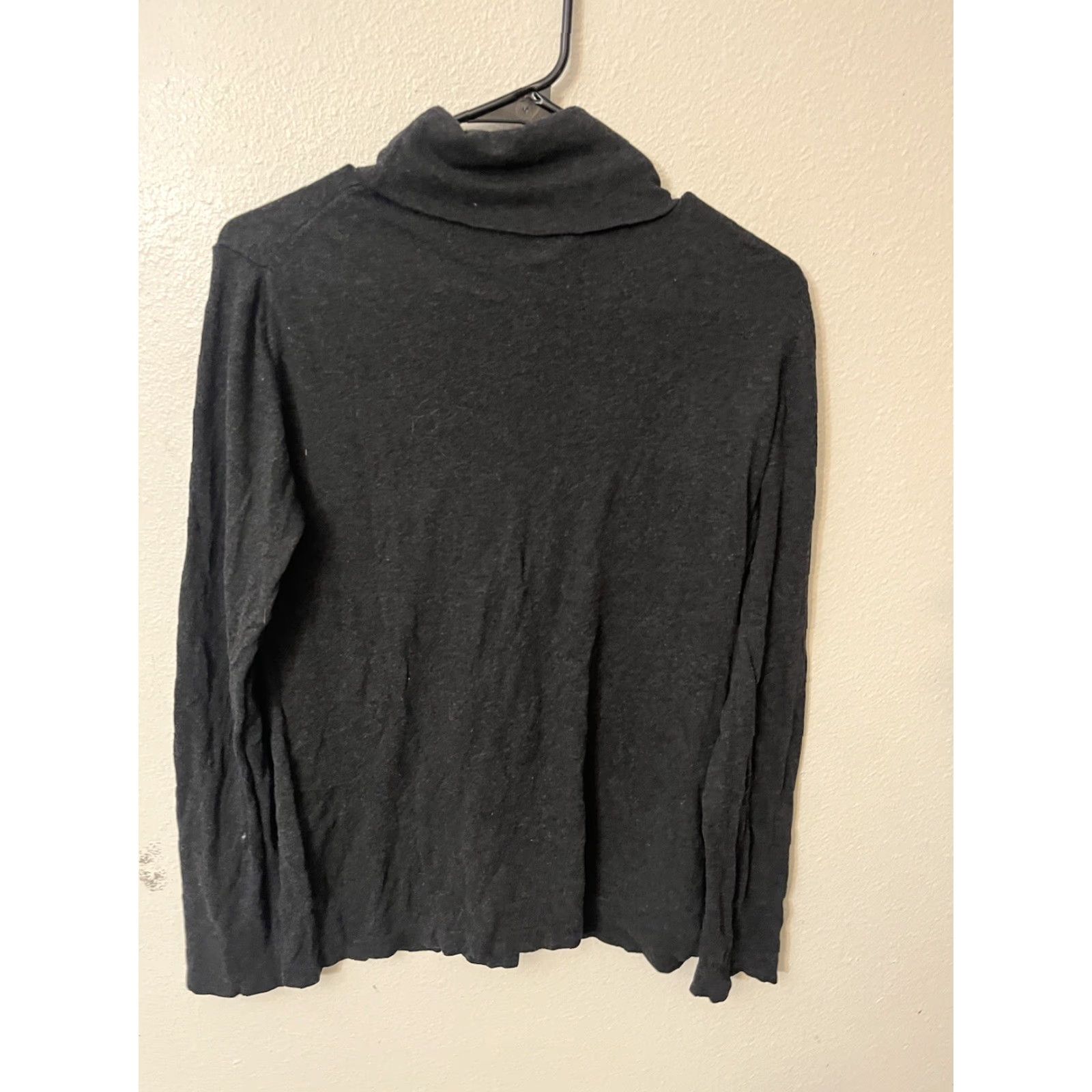 Loft LOFT Gray Turtleneck Sweater Fall Lightweight Long Sleeve Size Large Women Size L / US 10 / IT 46 - 2 Thumbnail
