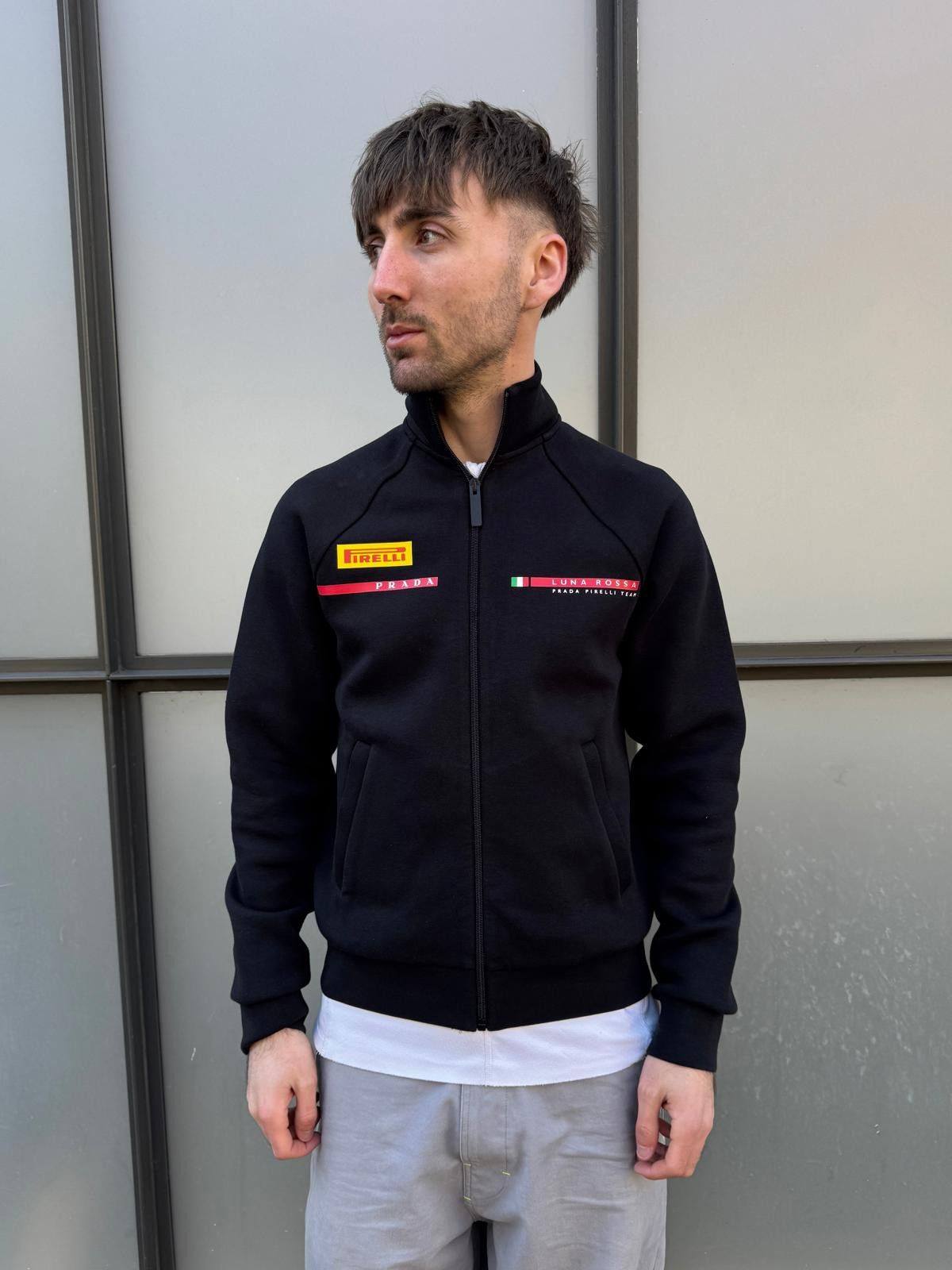 Prada Prada Luna Rossa Jet Black Neoprene Sailing Jacket | Grailed