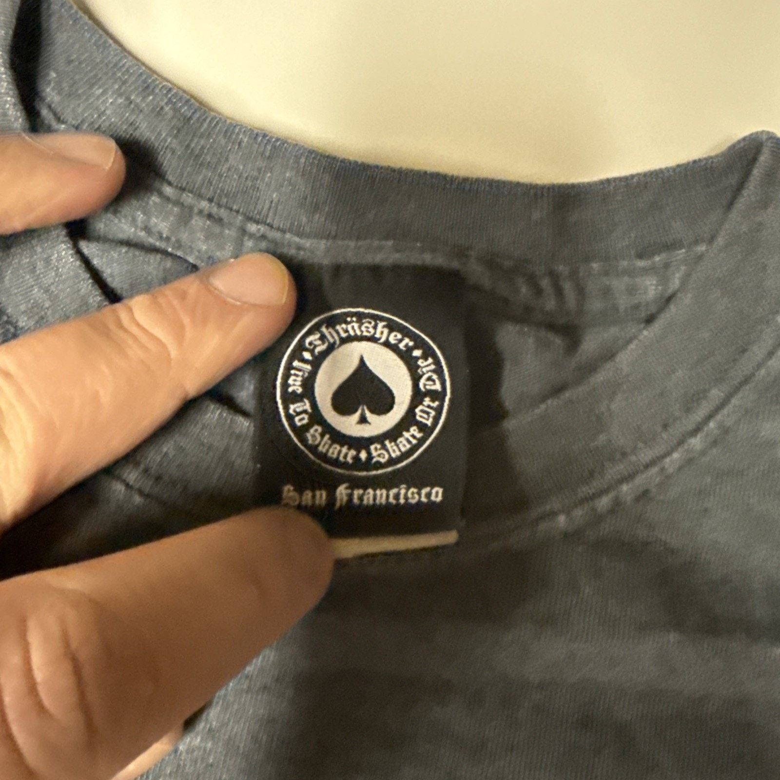 Thrasher Thrasher T-Shirt Mens Size Medium Gray Blue Official Logo Size US M / EU 48-50 / 2 - 4 Thumbnail